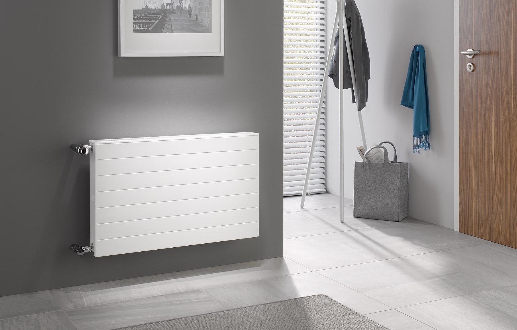 Kermi therm-x2 Line-K kompaktais radiators ar mūžigu dizainu.