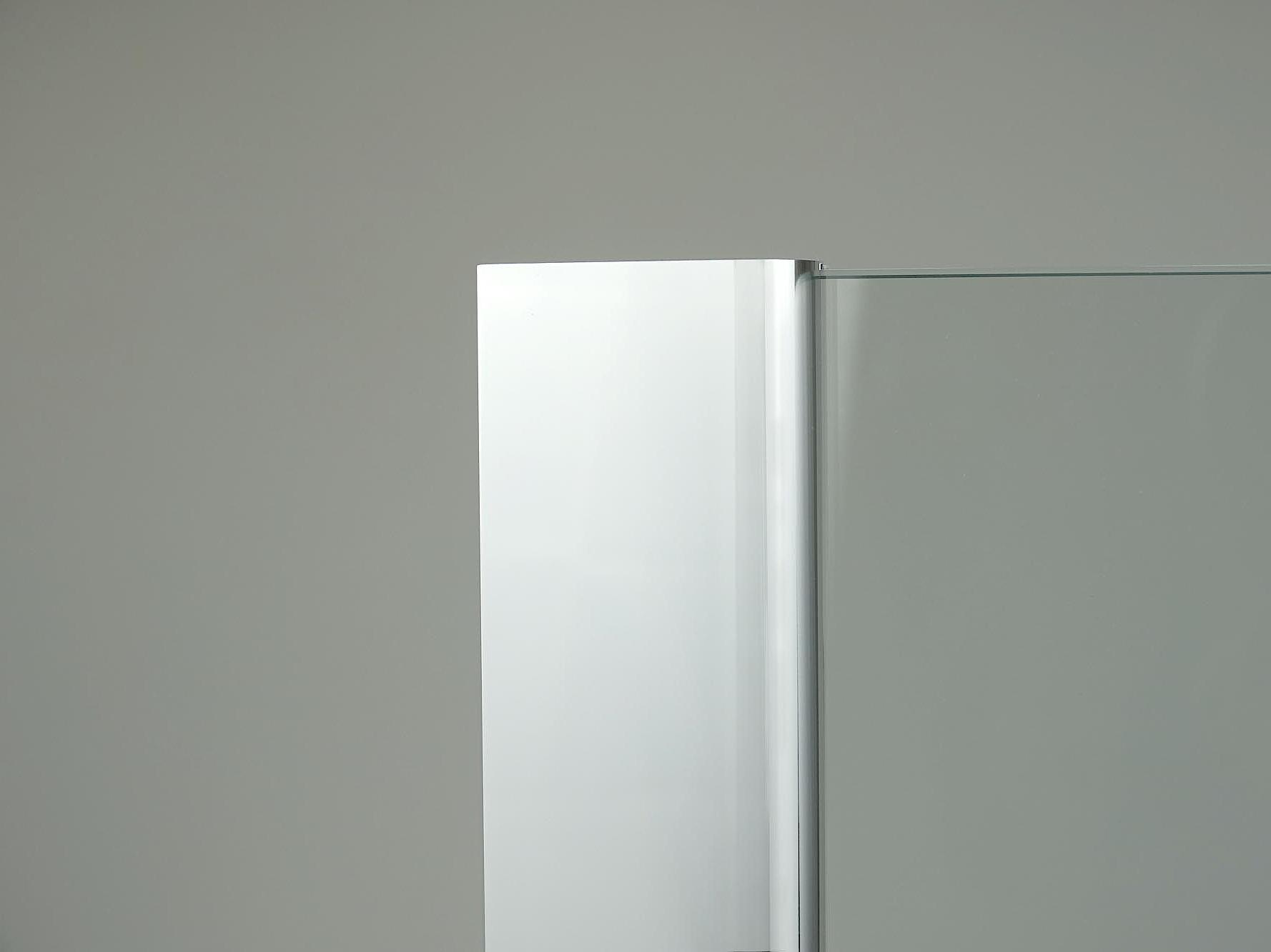Wall profile surface High-Gloss Silver Kermi shower enclosure, wall profile surface High-Gloss Silver