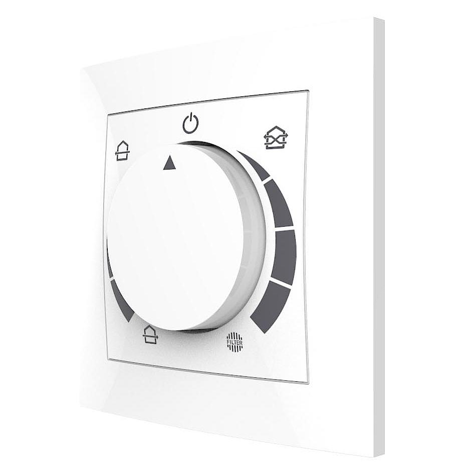 Operating element for the x-well decentralised residential ventilation system Easy control operating element for the x-well decentralised residential ventilation system.