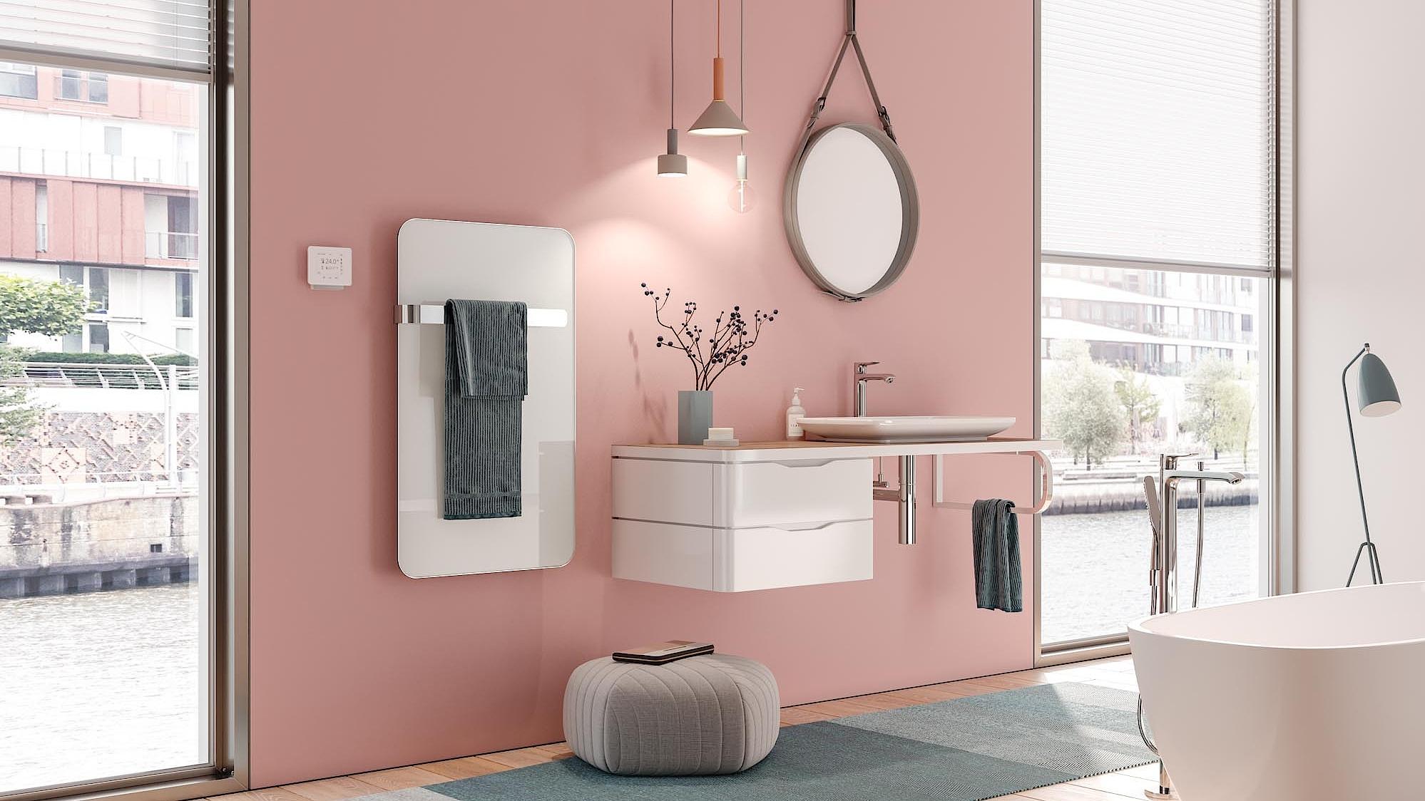 Kermi Elveo designer and bathroom radiators – ideal for buildings without a central heating system.