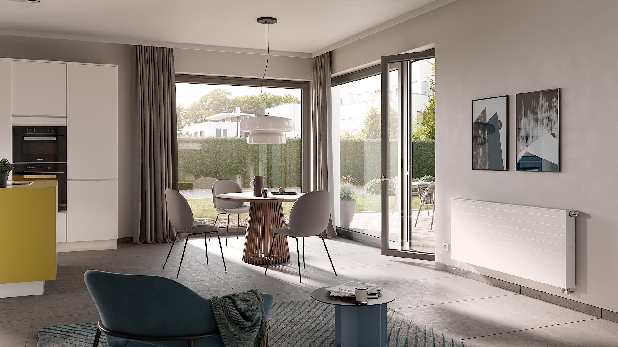 Kermi x-flair steel panel radiators Kermi x-flair steel panel radiators, heat pump radiators.