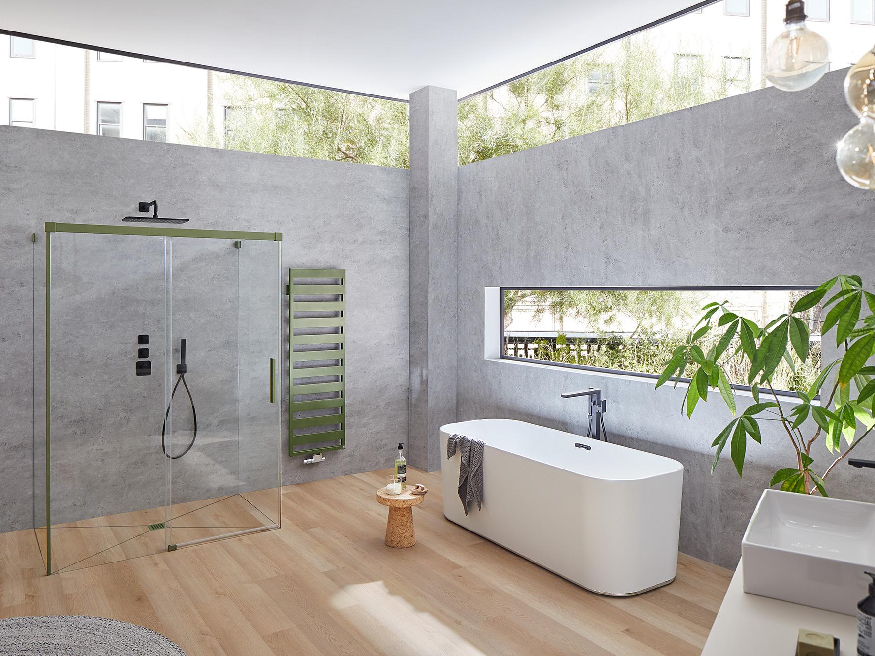 Ispirazione bagno Kermi NICA, POINT e CASTEO in Forest