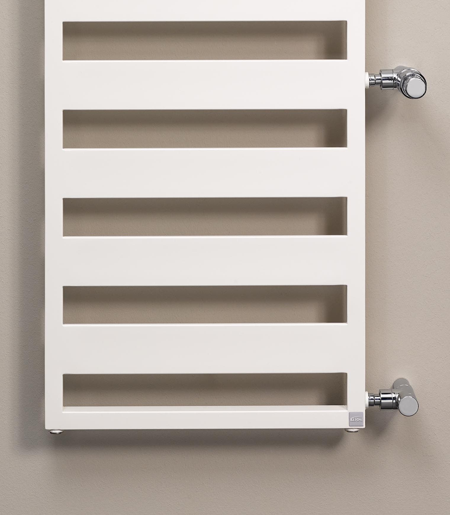 Le radiateur design et de salle de bain Casteo de Kermi constitue une solution de rénovation rapide et rationnelle pour les travaux de modernisation.