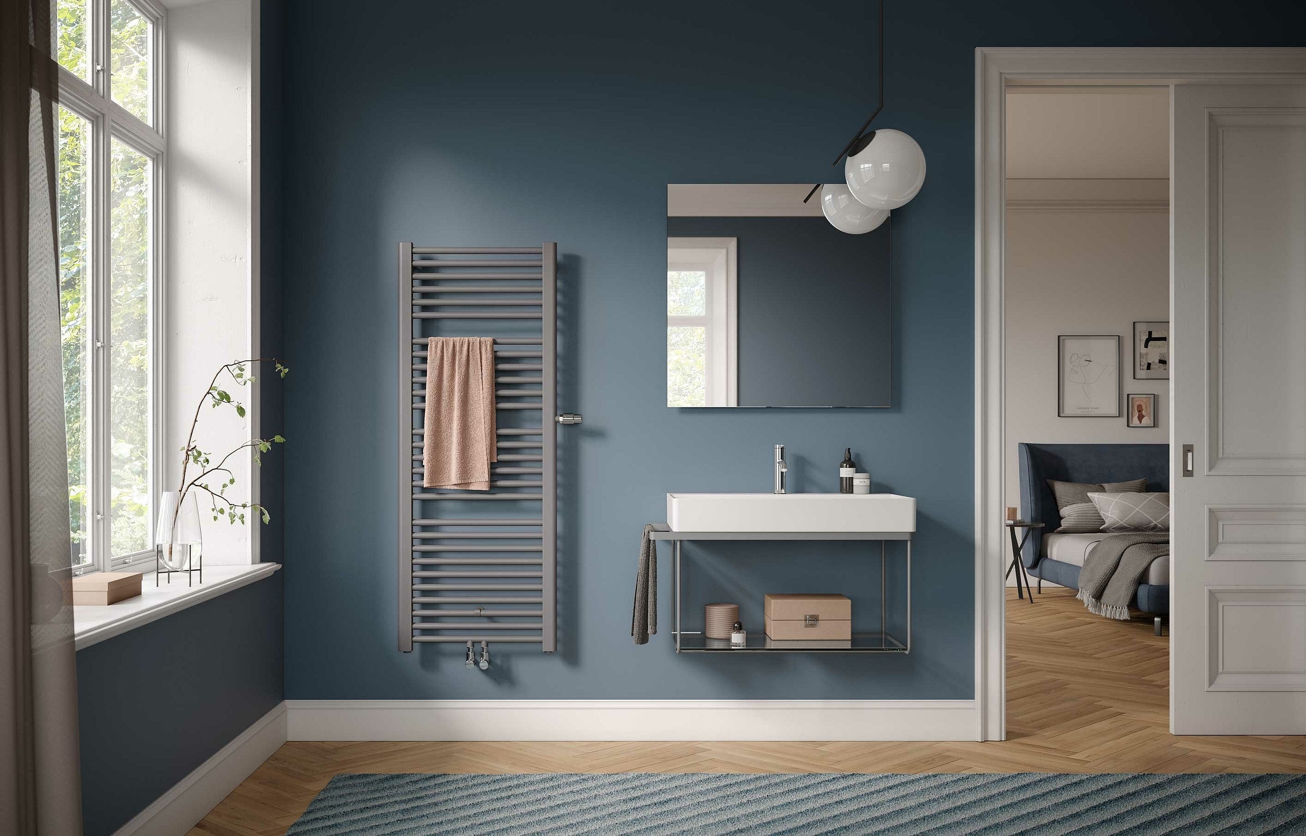 Kermi Basic plus designer and bathroom radiators – classic design. Easy to operate.
