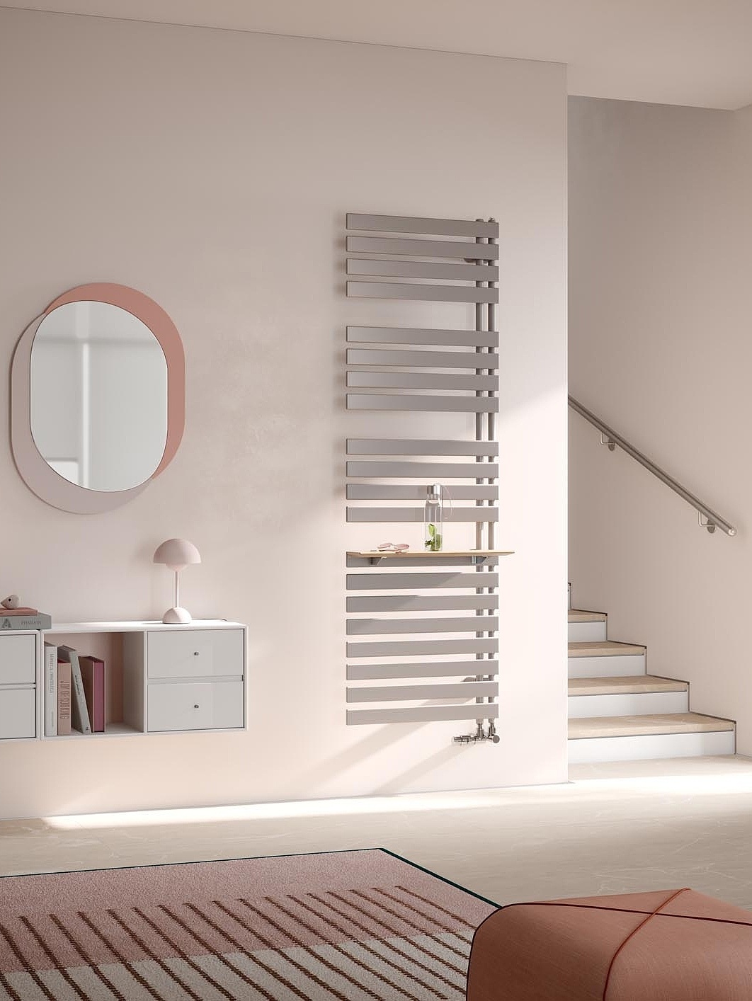 Kermi Credo Half flat Design- und Badheizkörper lässt sich farblich abgestimmt in jeden Wohnraum integrieren.
