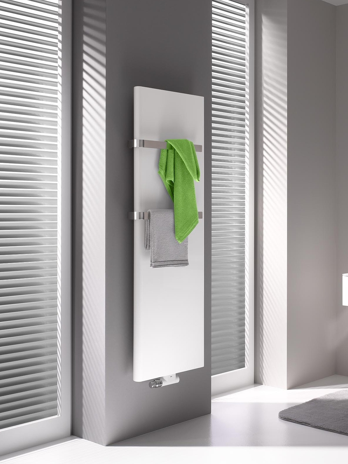 Designové a koupelnové otopné těleso Kermi Pateo je díky své jedinečné technologii x2 vzorem z hlediska výkonu a energetické účinnosti.