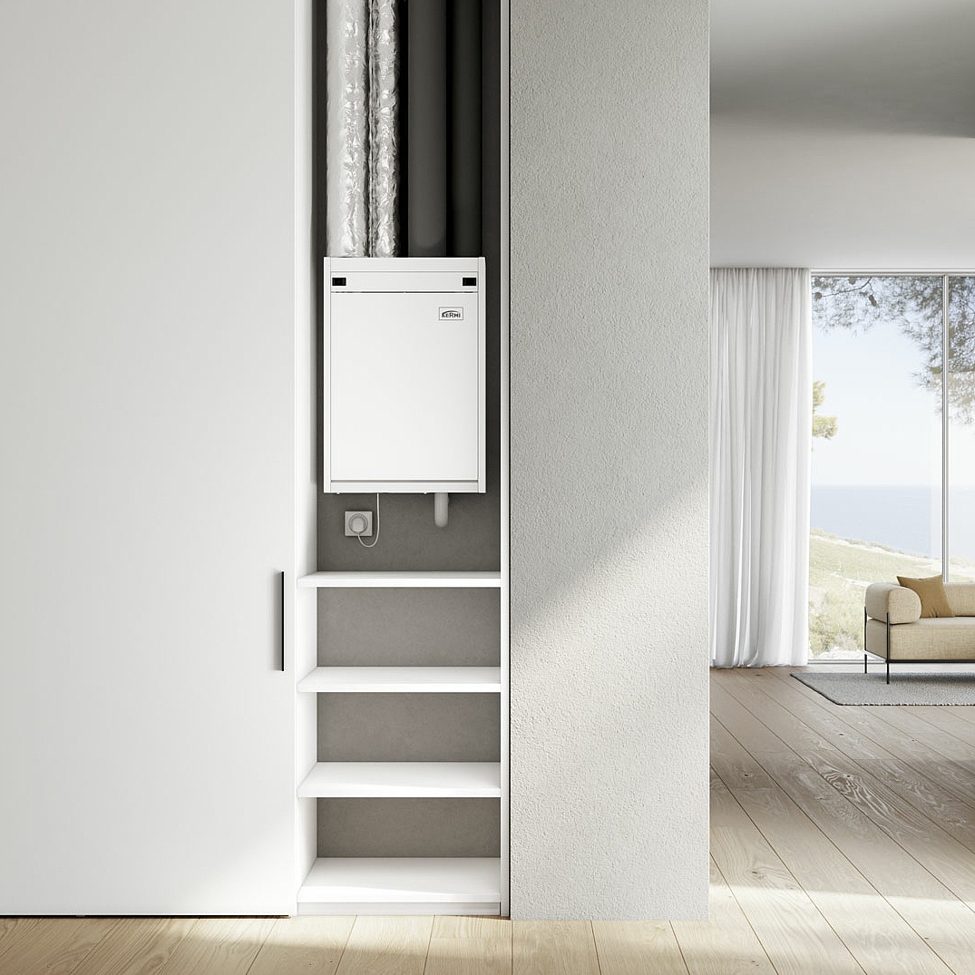 KERMI Kompaktlüftungsgerät C225 - Kompaktes Lüftungsgerät für den Schrankeinbau