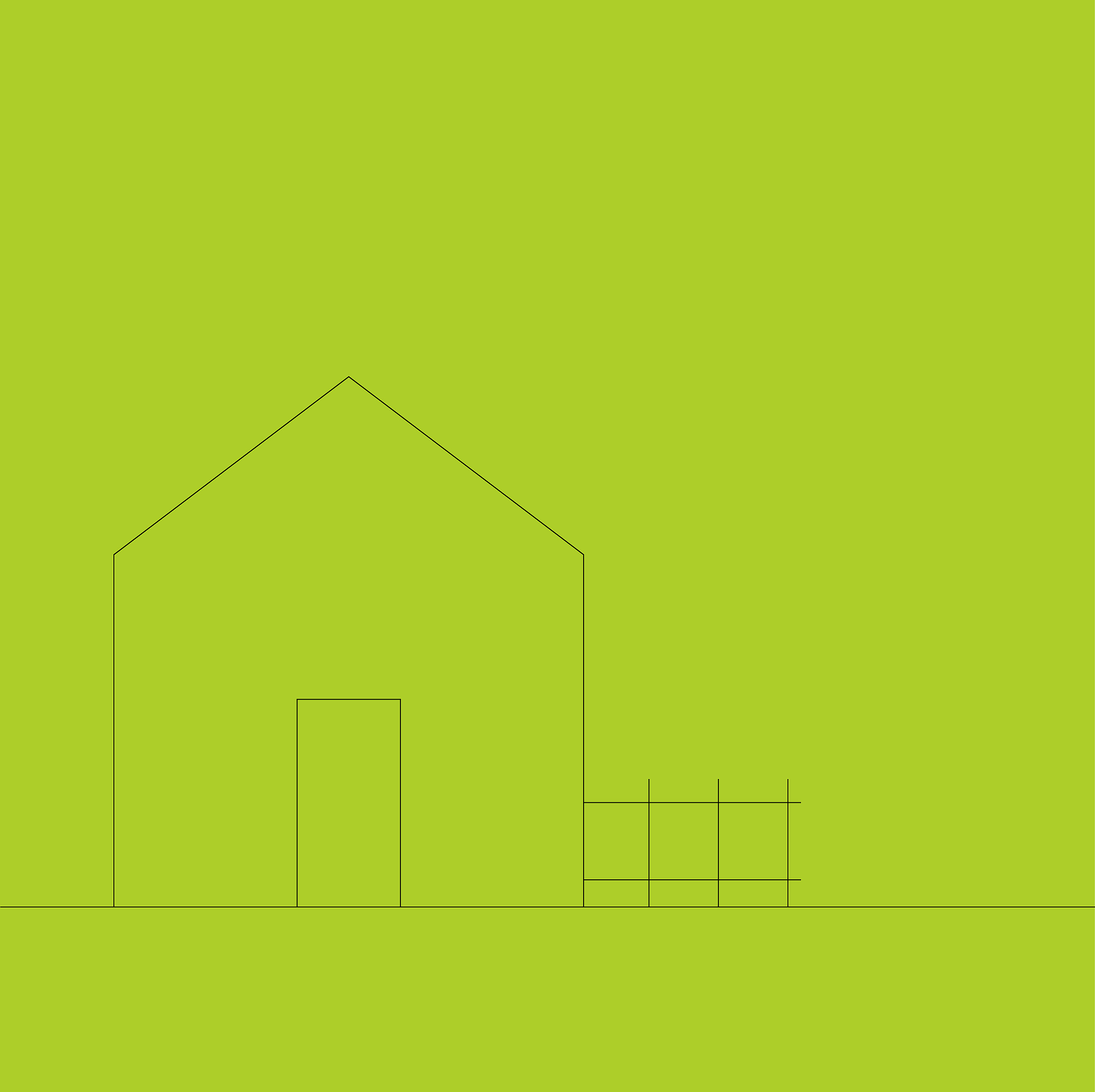 Haus mit kleinem Grundstück