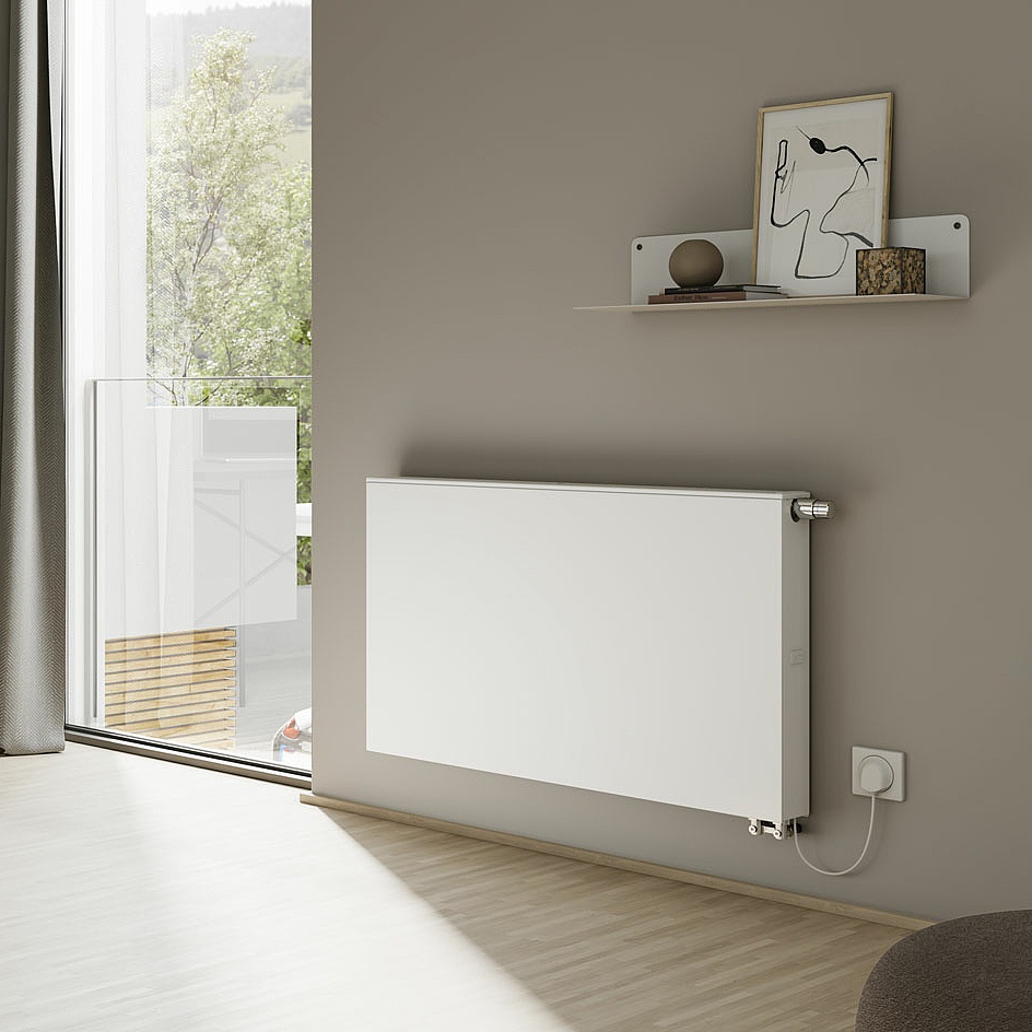 KERMI x-flair Plan steel panel radiators KERMI x-flair Plan steel panel radiators with a planar surface.