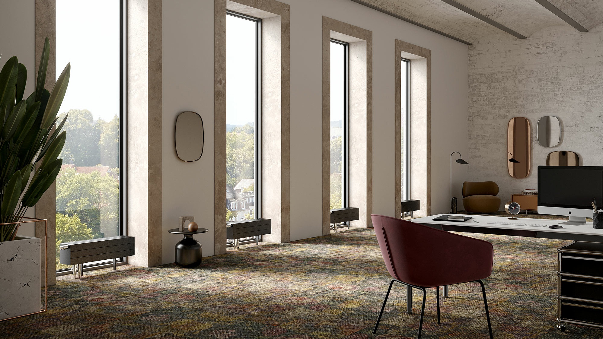 Kermi convectors – compact, elegant thermal comfort. Ideal in front of floor-to-ceiling window areas.