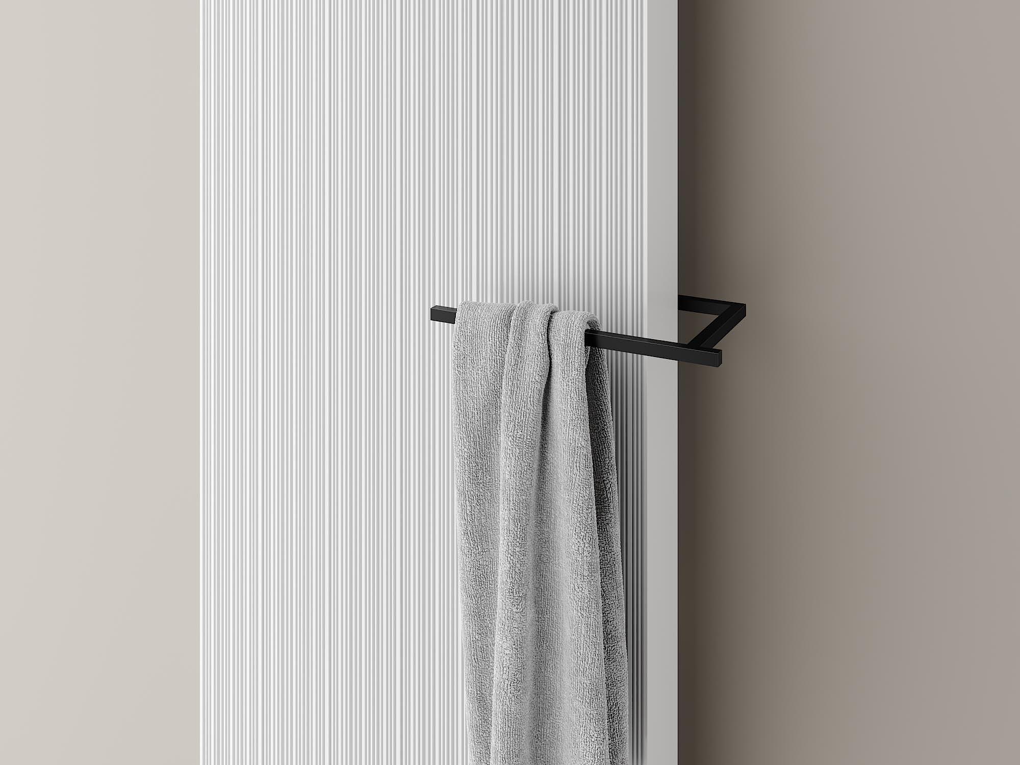 Short rail for Kermi Decor-Arte Line designer and bathroom radiators.
