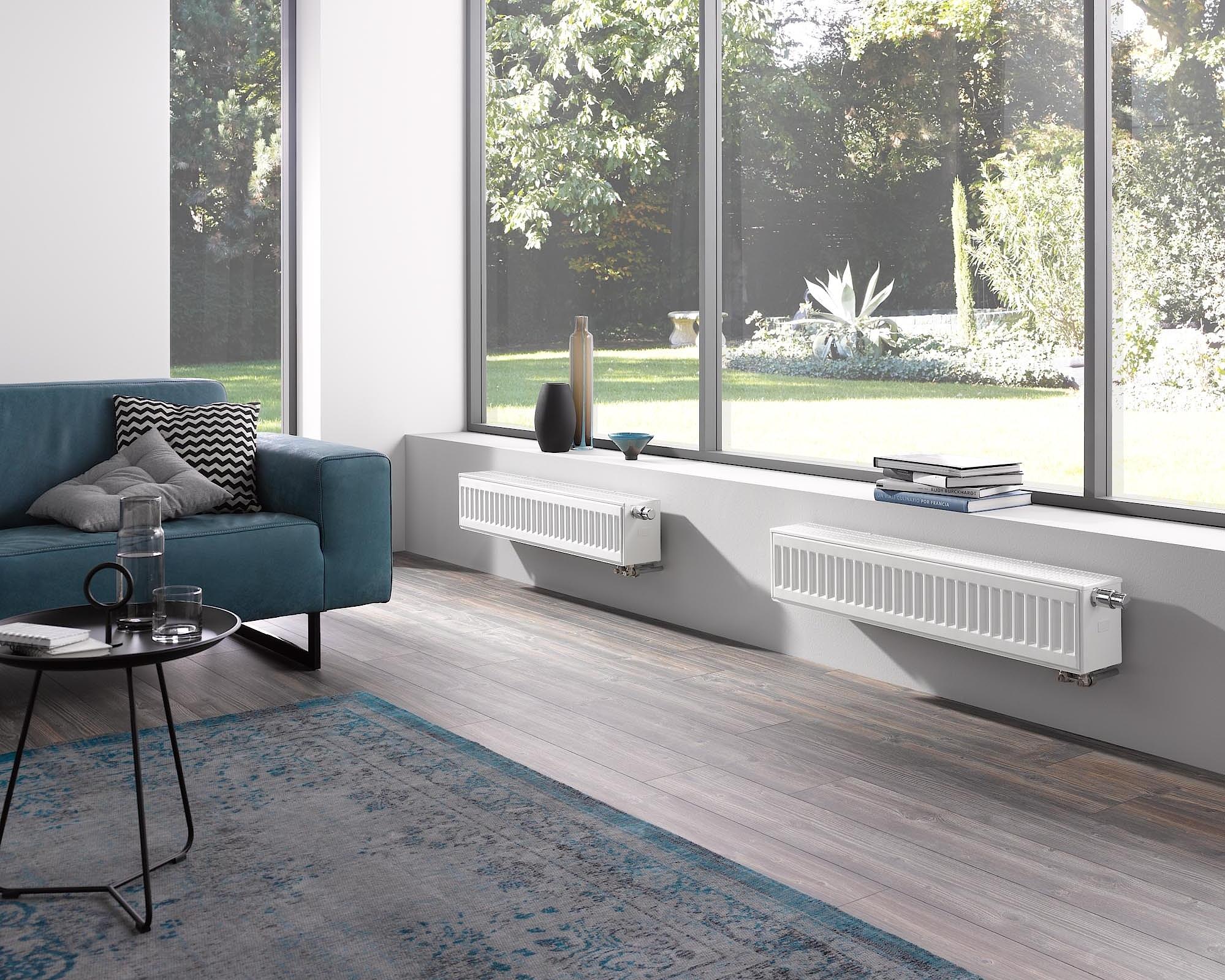 Kermi therm-x2 Profil steel panel radiators – distinctive profiled look.