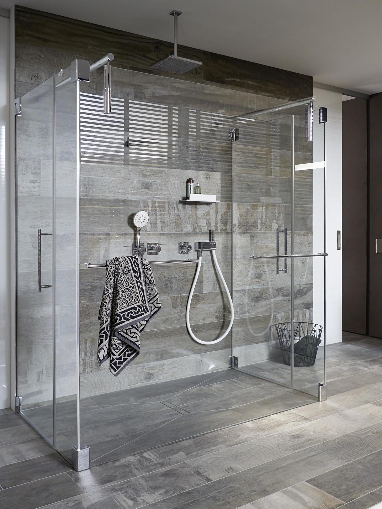 WALK-IN XS special solution via KermiExtra Kermi shower enclosure, WALK-IN XS special solution via KermiExtra