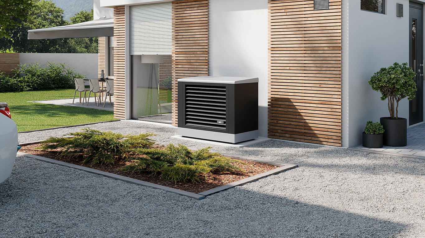 x-change dynamic pro AW E air/water heat pump for outdoor installation