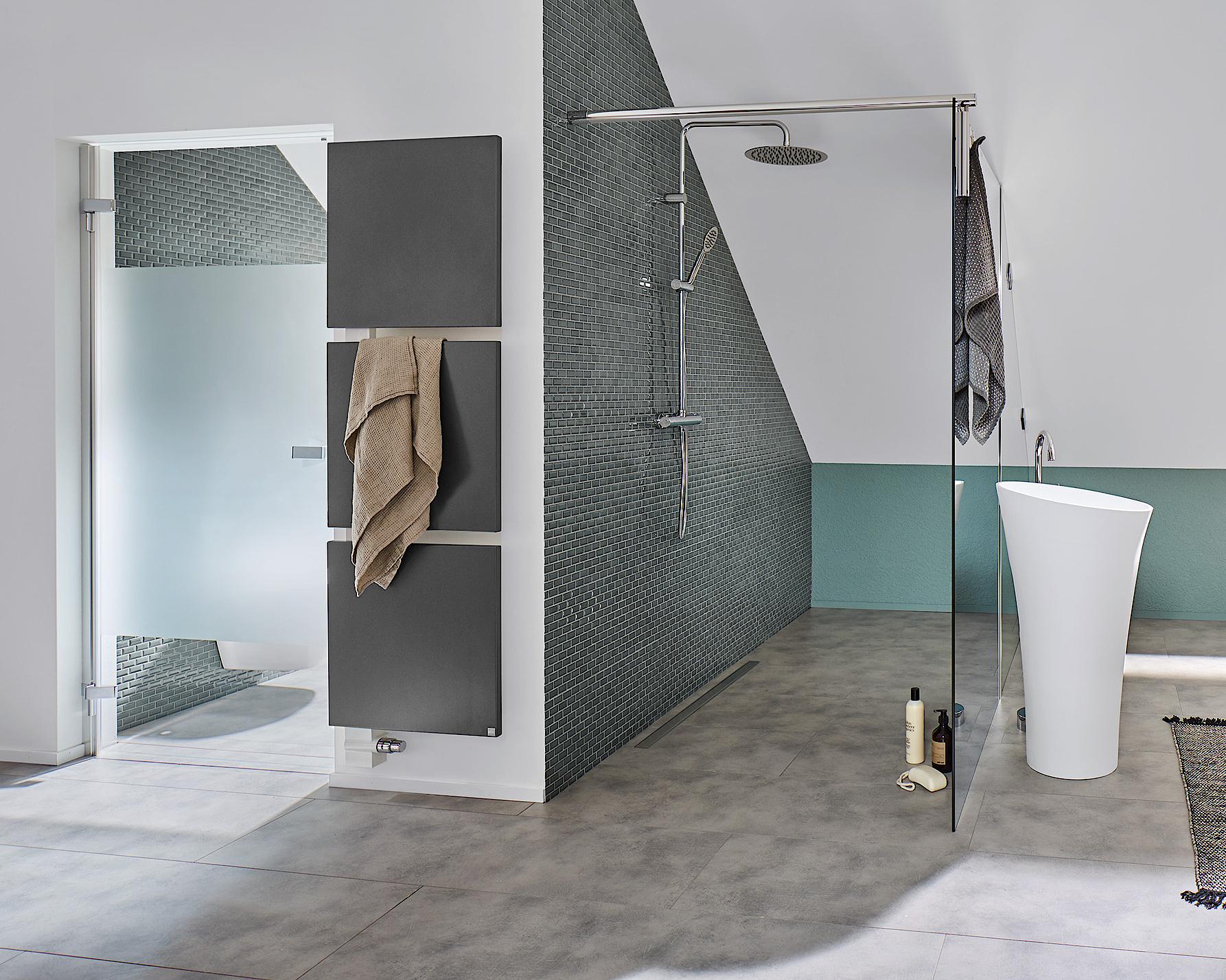 Kermi shower board, LINE loft bath