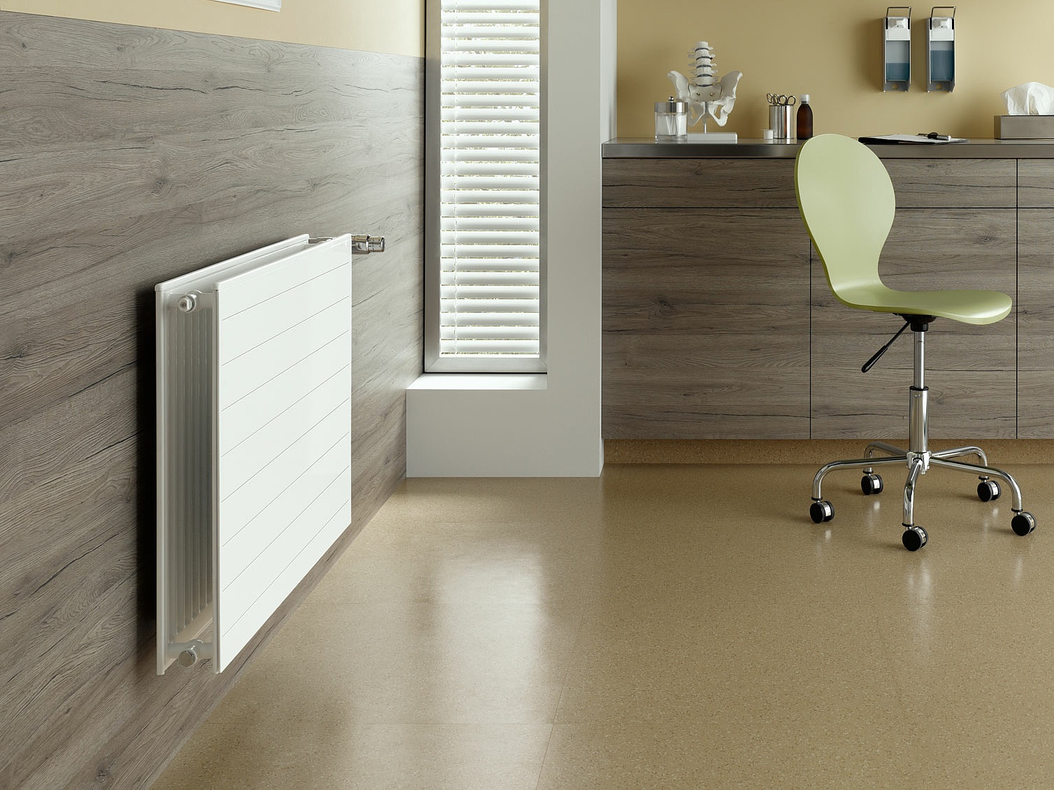 KERMI therm-x2 Line steel panel radiators with a height of 200 mm.