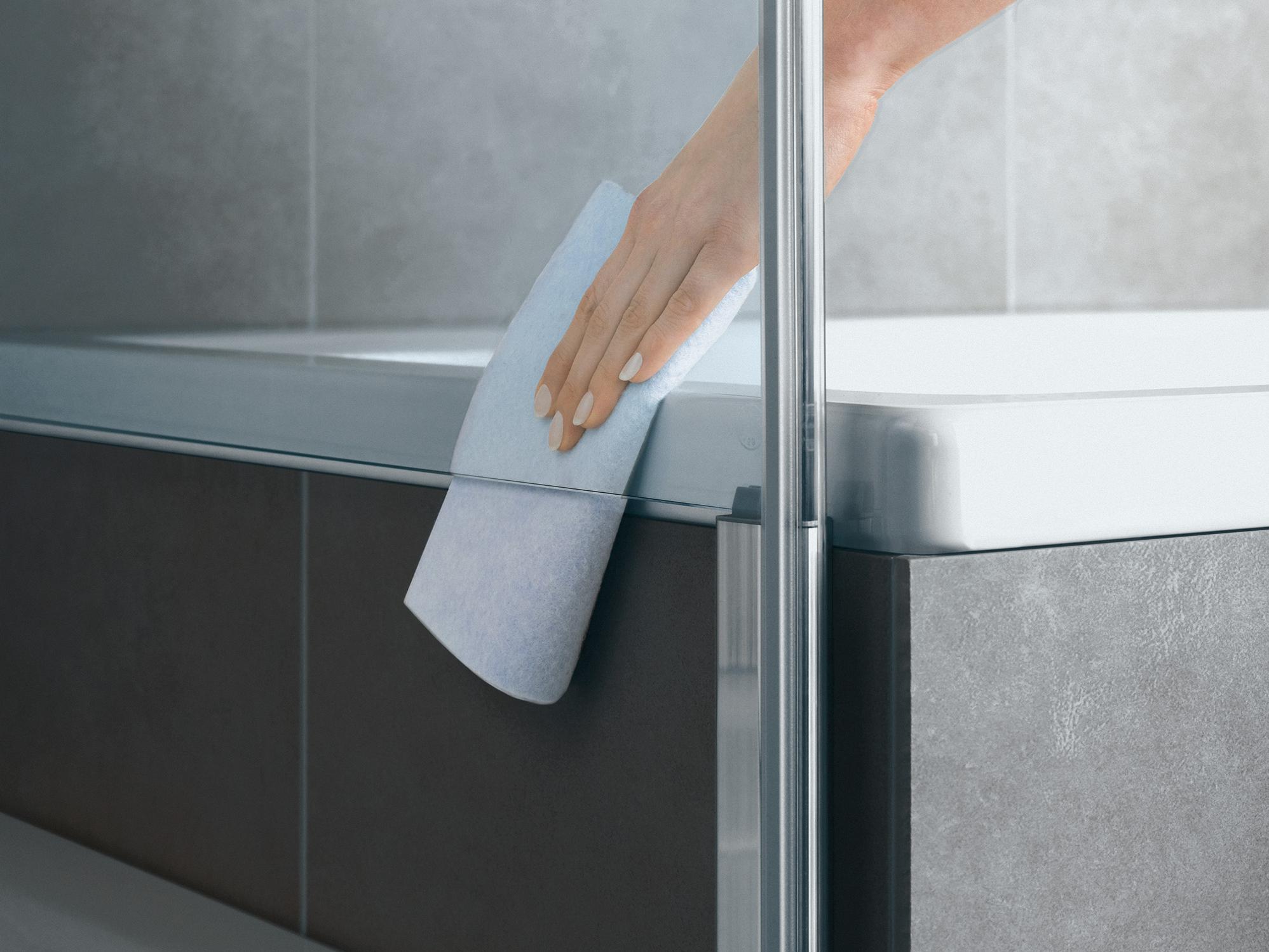 Sprchová zástěna Kermi DIGA pro pohodlné čištění