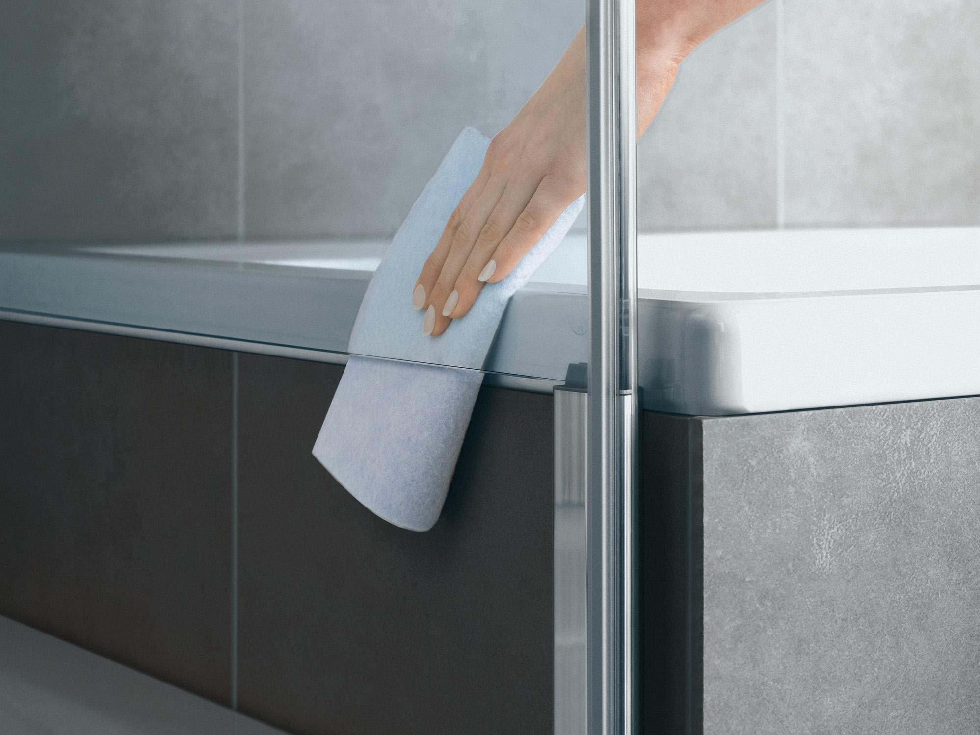 Sprchová zástěna Kermi DIGA pro pohodlné čištění