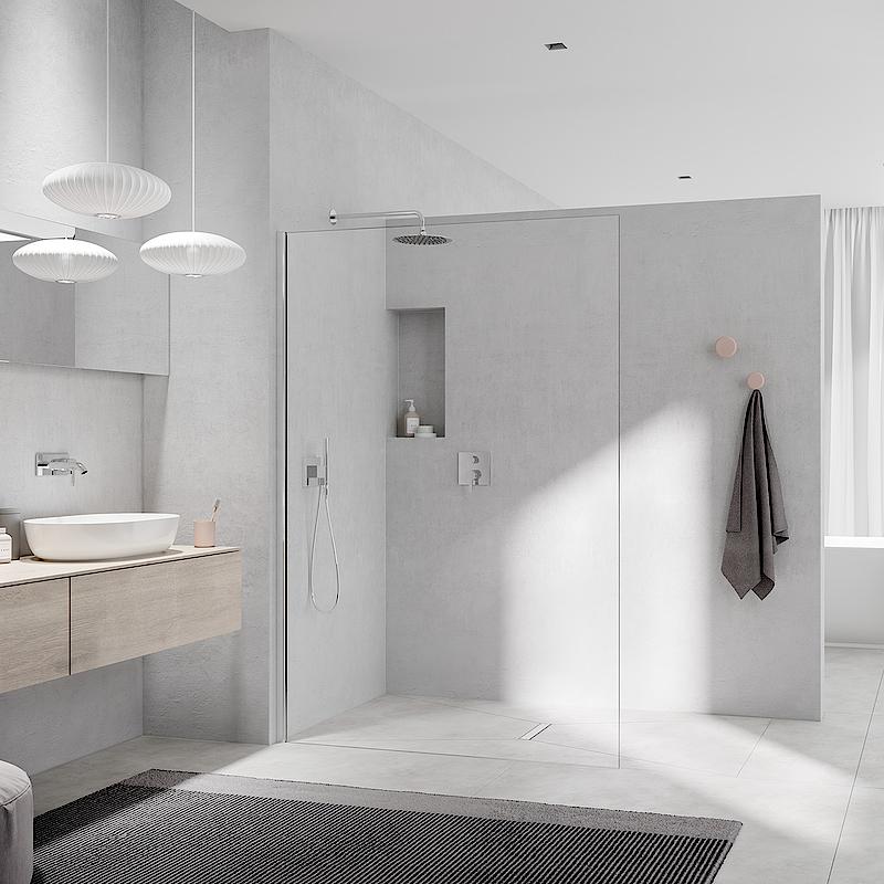 Paroi de douche Kermi Walk-In avec WALK-IN-XC Wall