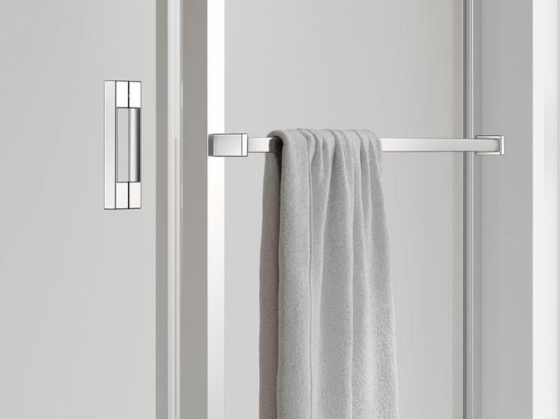 Paroi de douche Kermi avec porte-serviettes LIGA