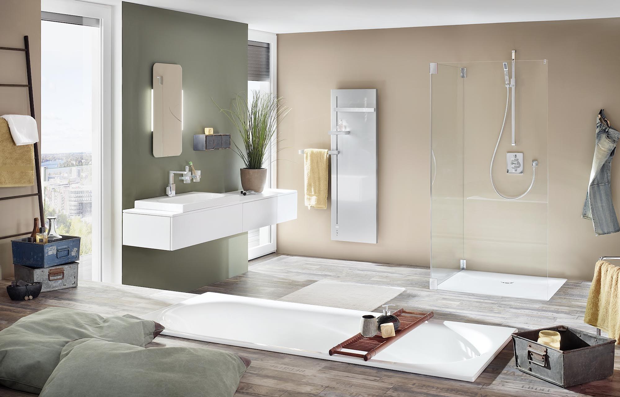 Kermi Duschkabine WALK-IN XS Free mit Wandbeschlag  