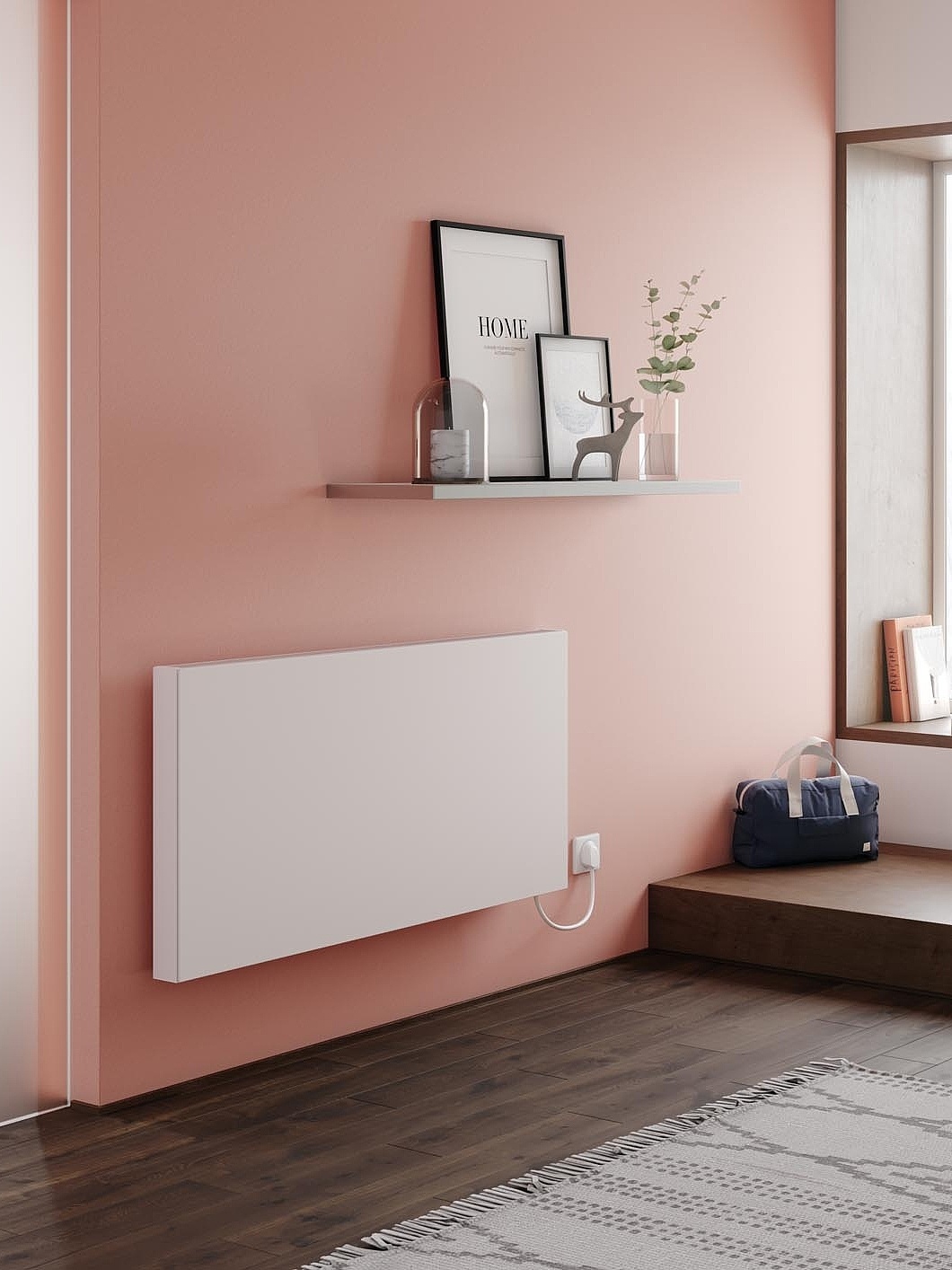 E-Panel Plan horizontal KERMI E-Panel Elektro-Flachheizkörper überall dort einsetzbar, wo kein Anschluss an ein zentrales Heizungsnetz vorhanden ist.