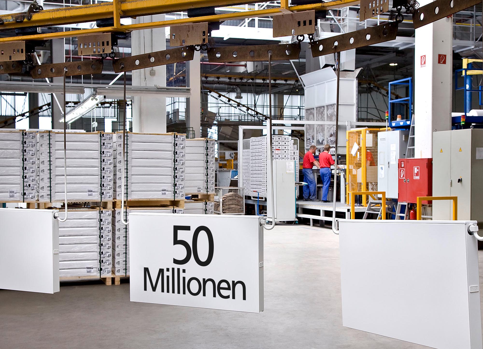 50 milionów sztuk wyprodukowanych grzejników płytowych