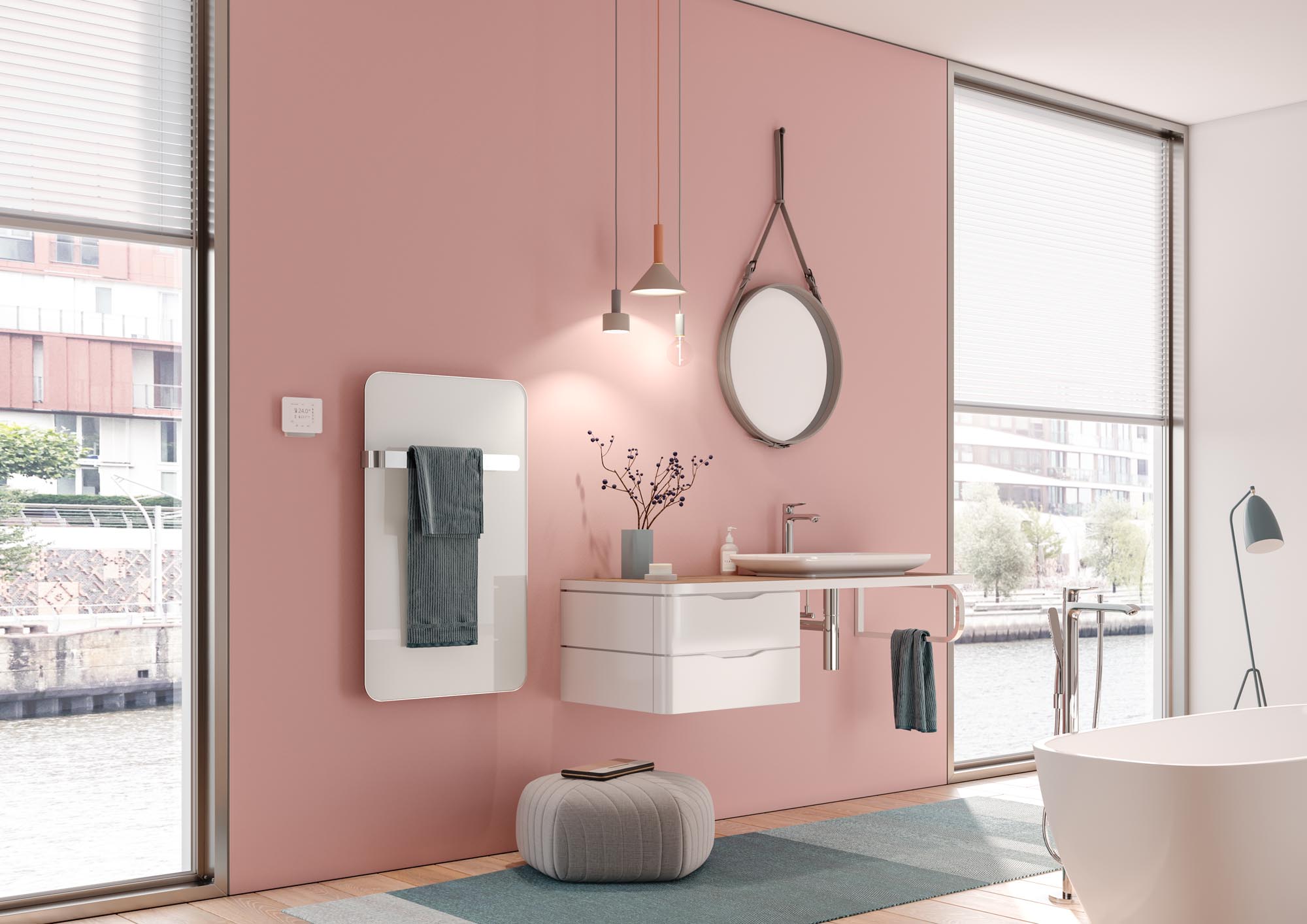 Дизайн-радиаторы и полотенцесушители Kermi Elveo – идеальный вариант для зданий без центрального отопления.