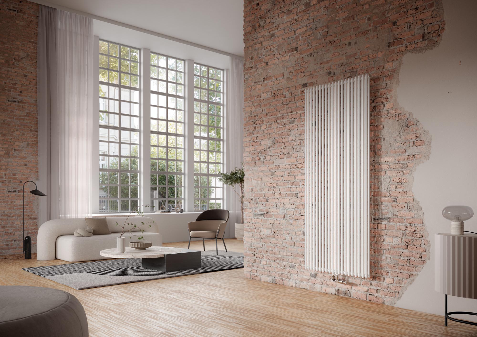 Kermi Pio designer and bathroom radiators for all residential and property projects.