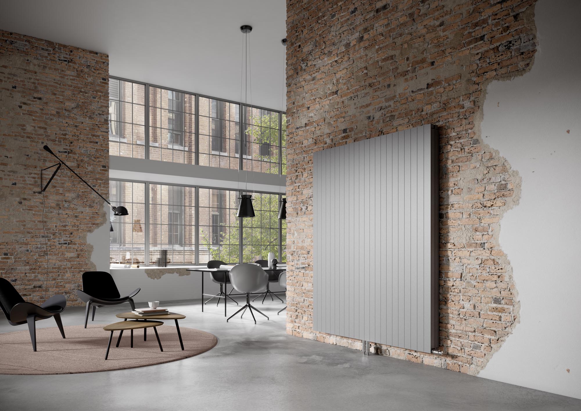 „Kermi“ šildymo sienelė su integruotais termostatiniais ventiliais – aukščiausiems išvaizdos ir šilumos komforto reikalavimams.