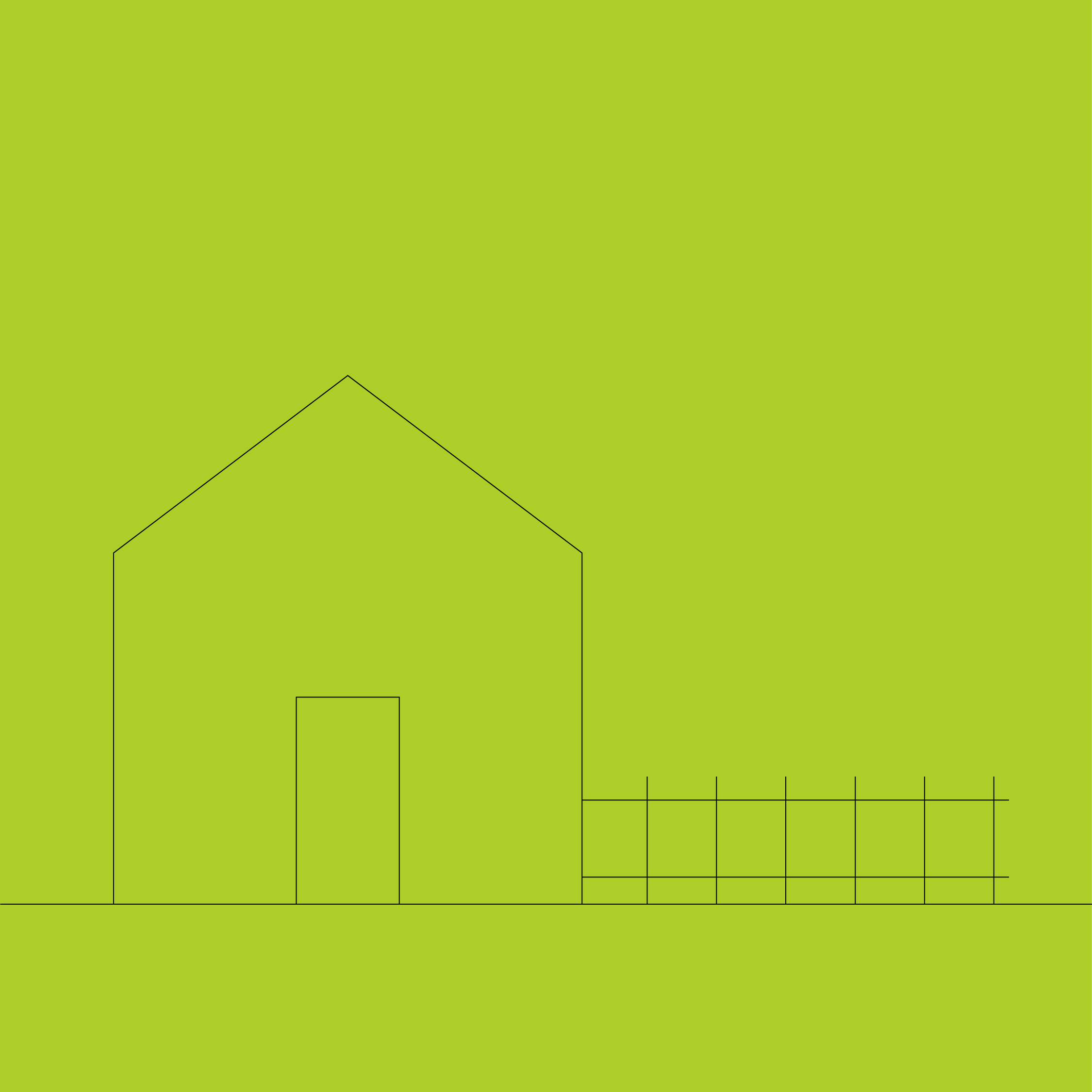 Grafik Haus mit großem Grundstück Grafik Haus mit großem Grundstück