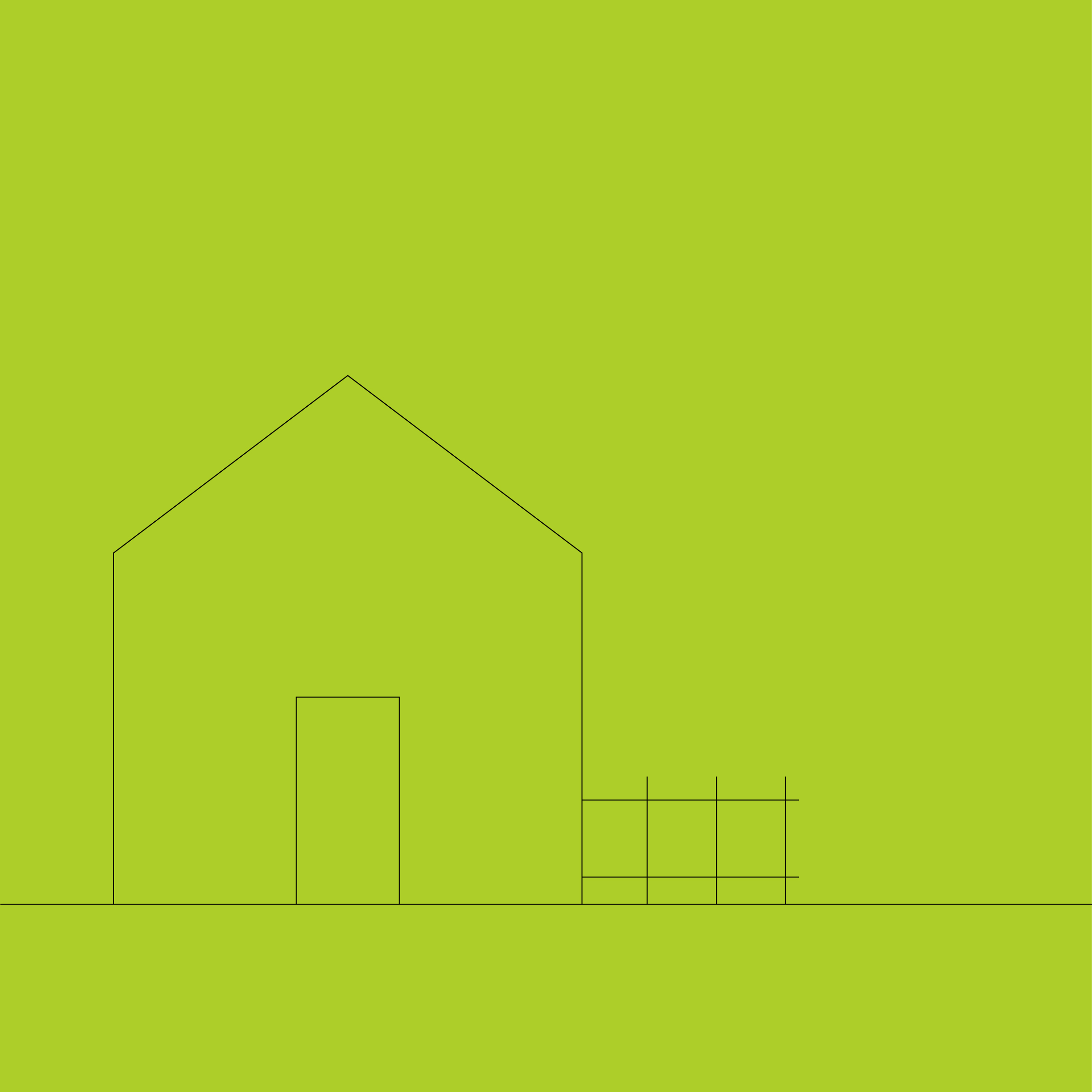 Grafik Haus mit kleinem Grundstück Grafik Haus mit kleinem Grundstück