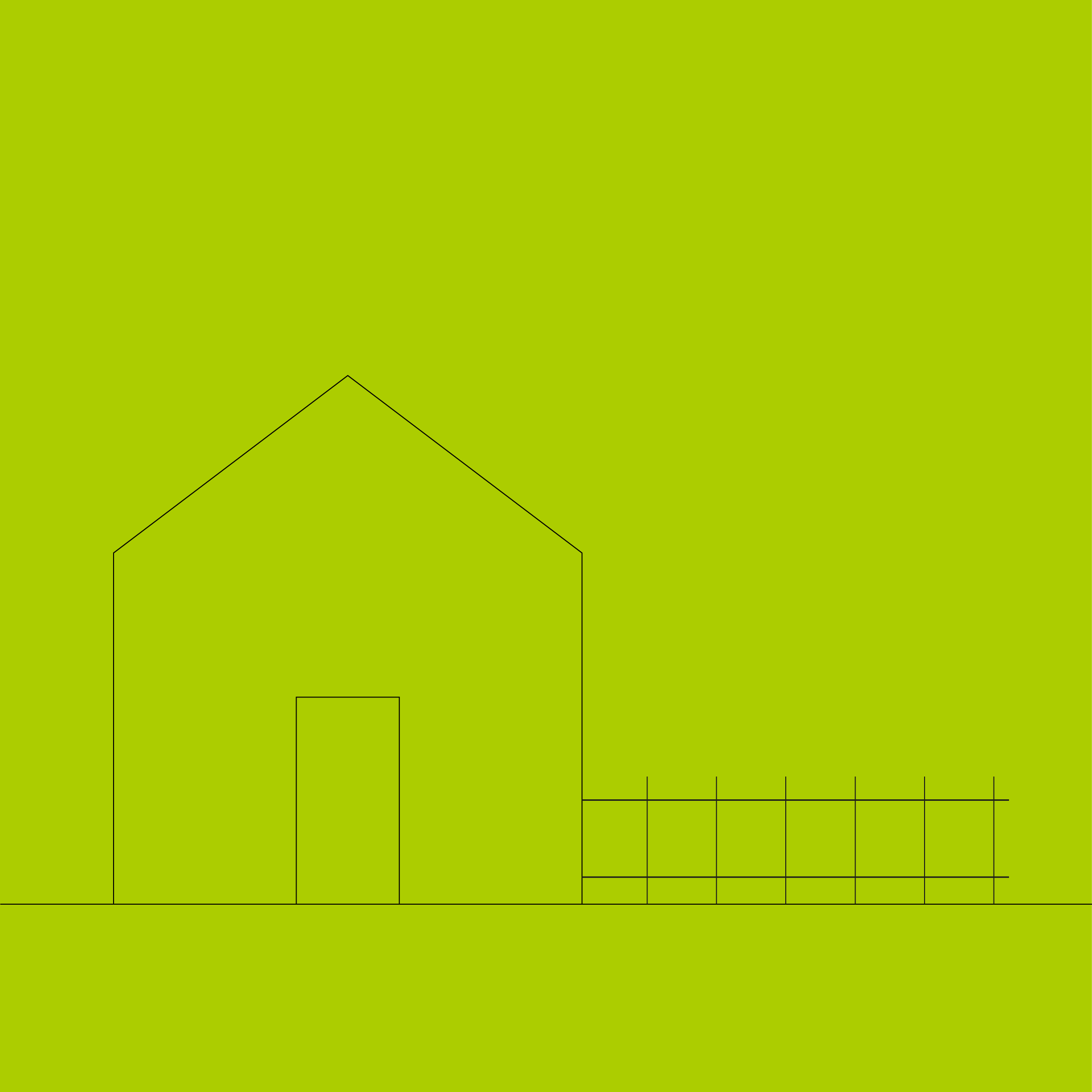 Grafik Haus mit großem Grundstück Grafik Haus mit großem Grundstück