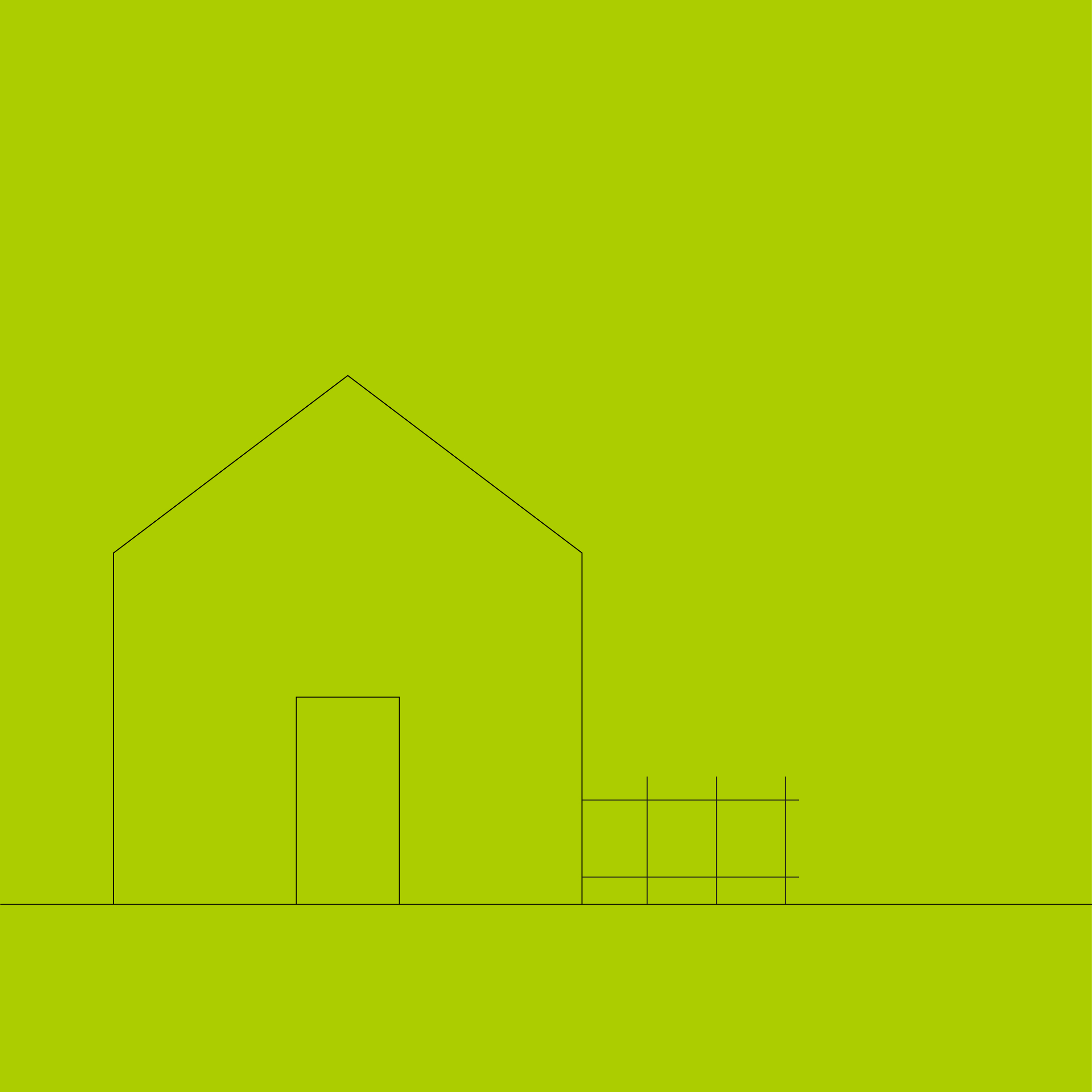 Grafik Haus mit kleinem Grundstück Grafik Haus mit kleinem Grundstück