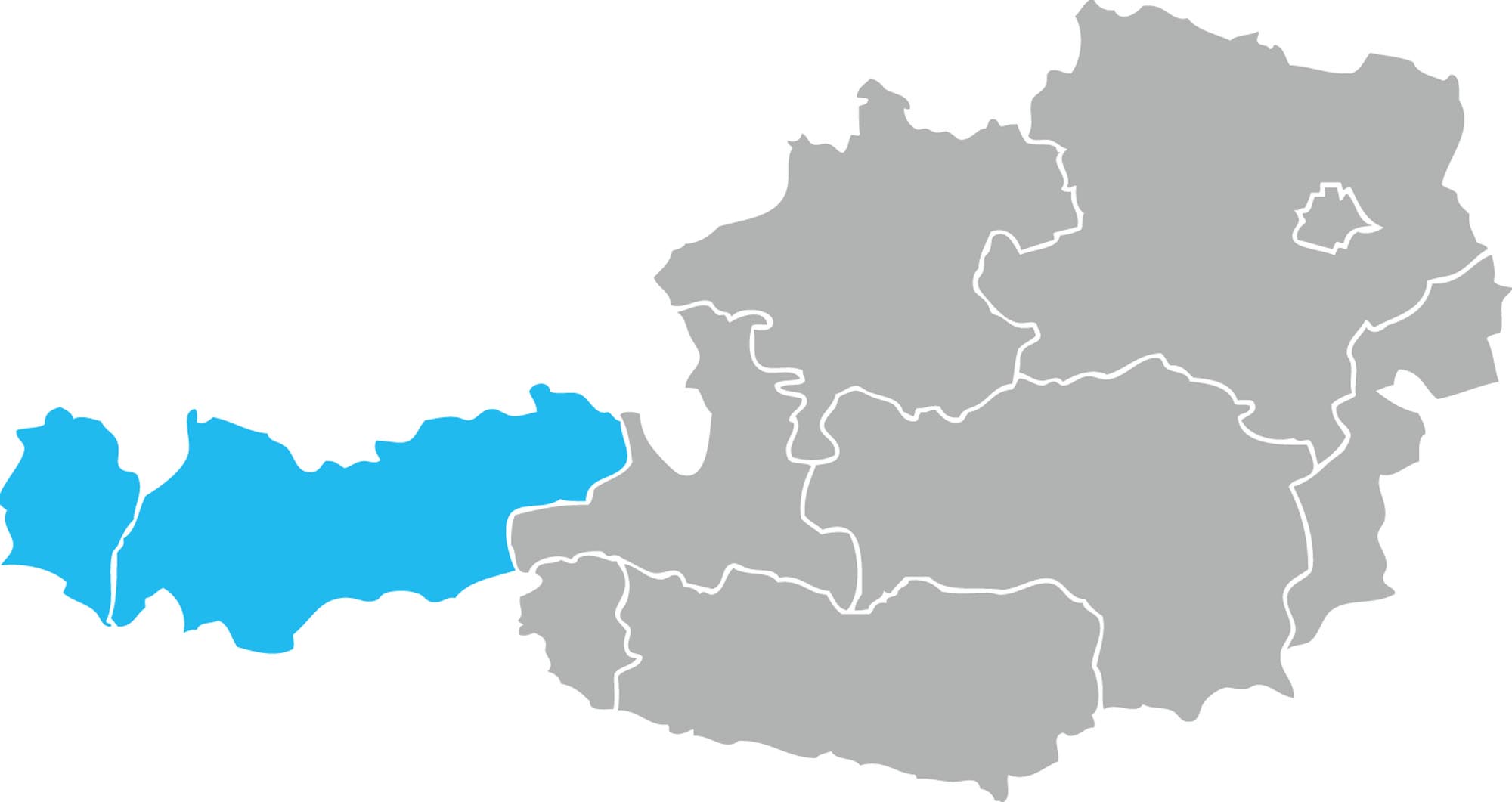 Kermi Landkarte Verkaufsberatung und Angebotswesen Tirol & Voralberg
