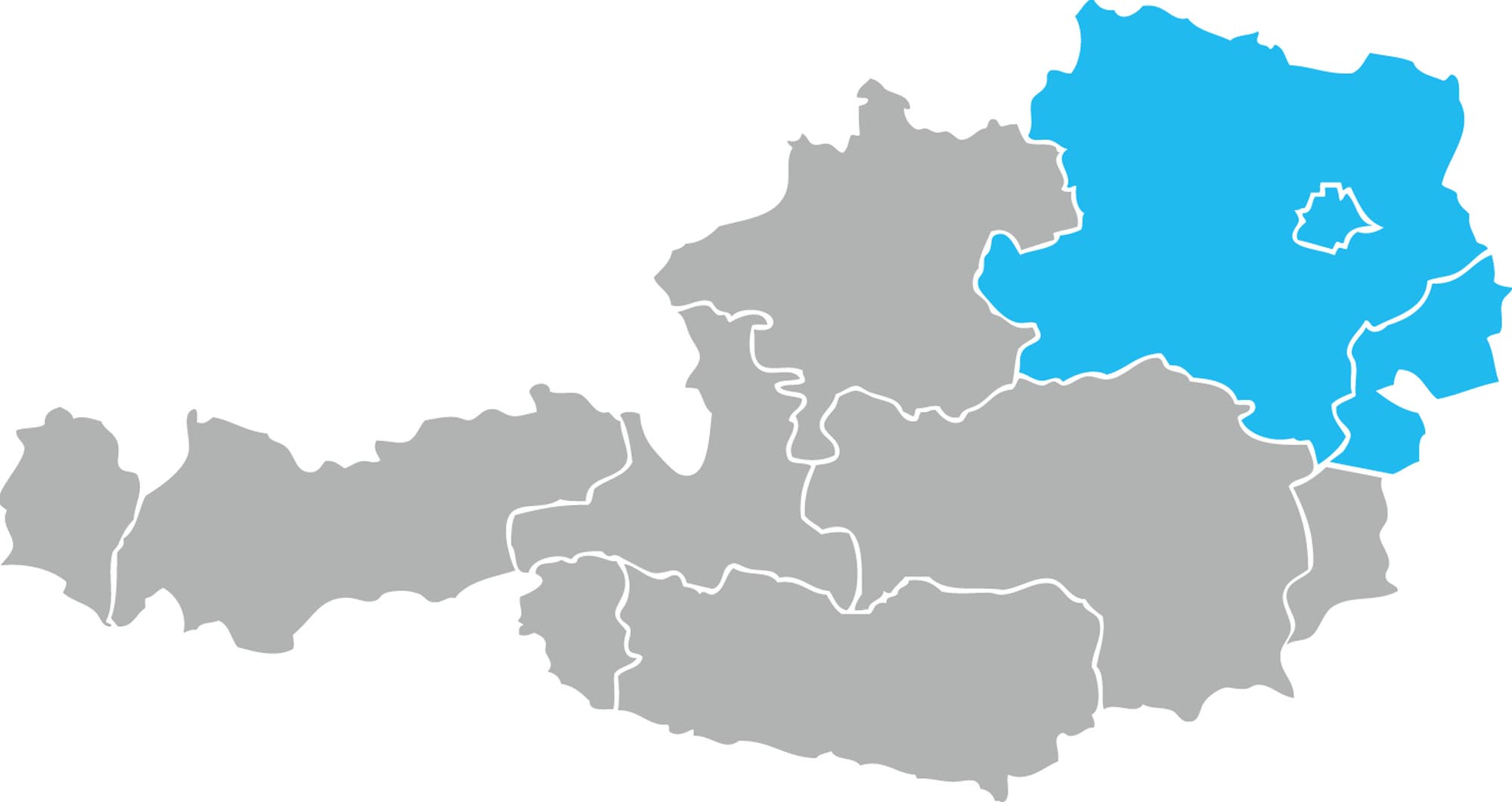 Kermi Landkarte Verkaufsberatung und Angebotswesen Niederösterreich, Wien & nördliches Burgenland