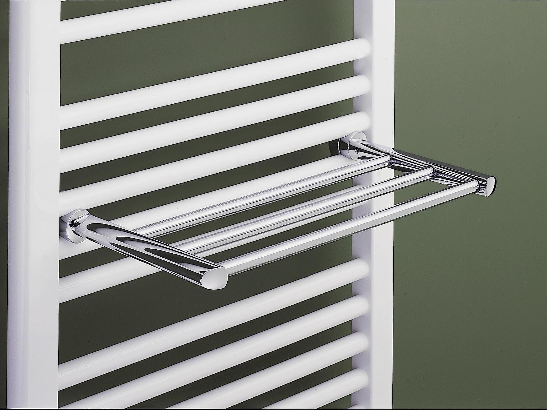 Towel shelf for Kermi Basic plus design and bathroom radiators.