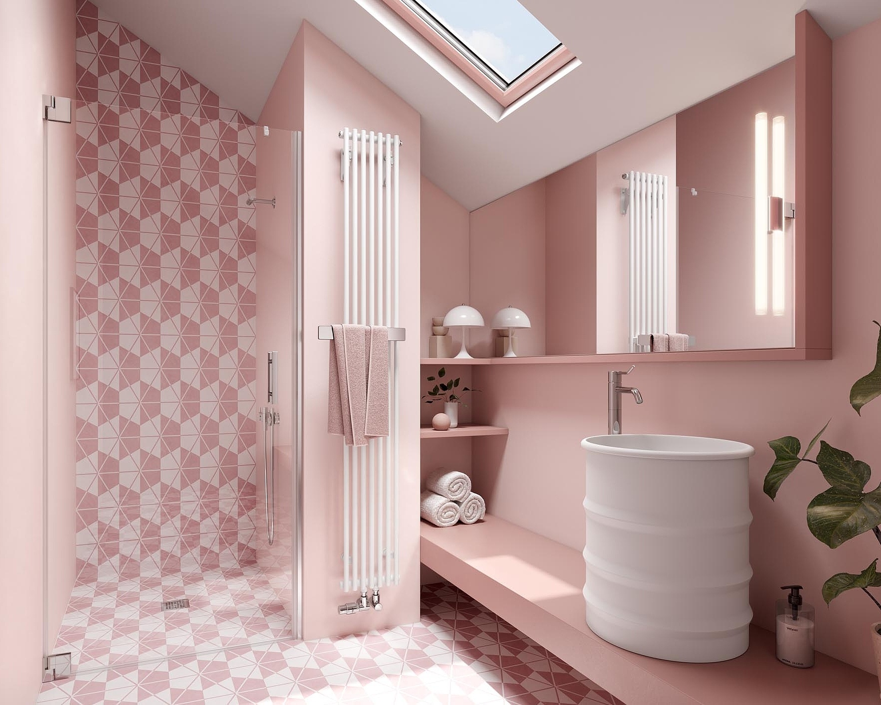 Kermi Pio plus design and bathroom radiators for small bathrooms with limited space.