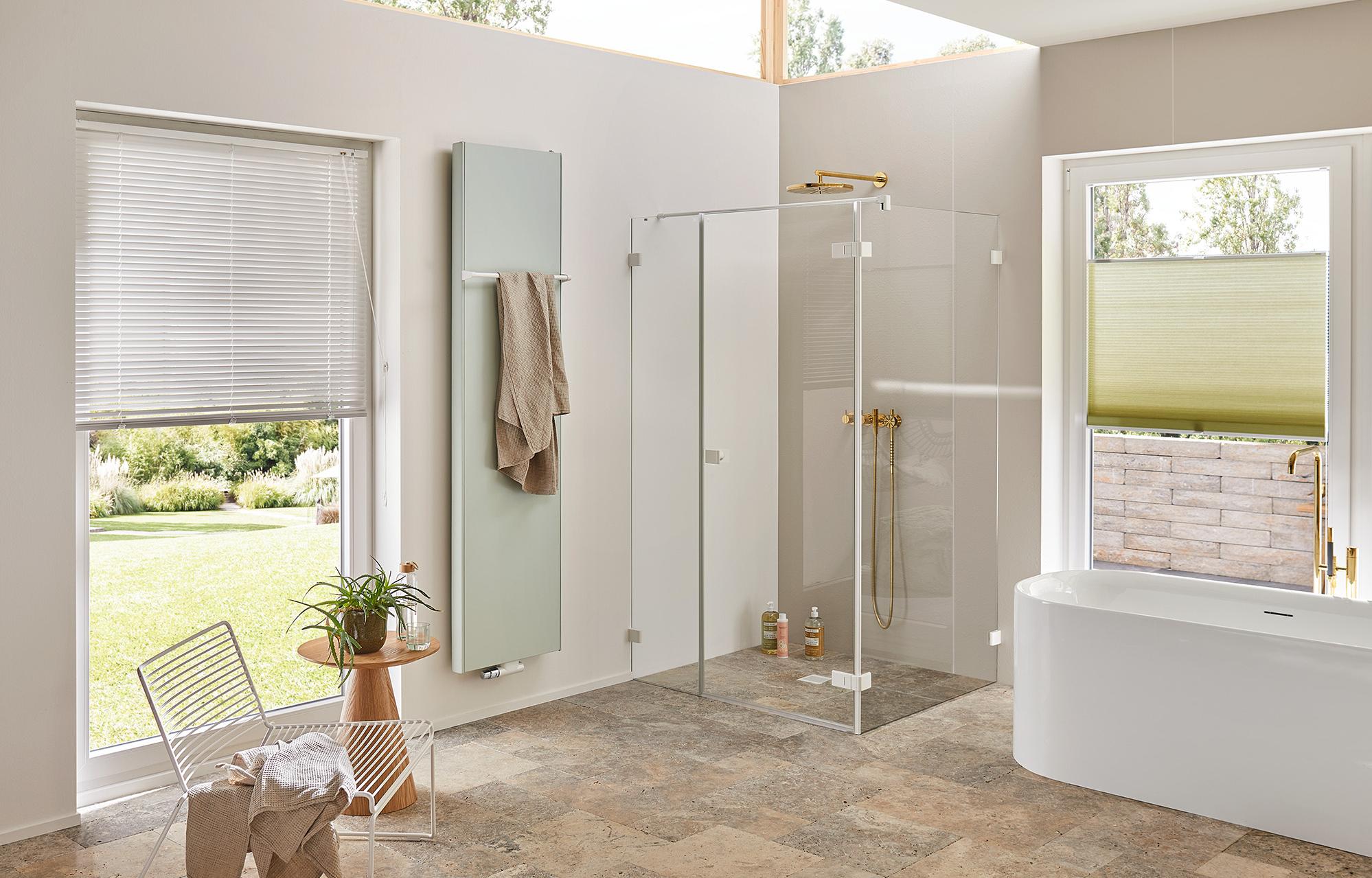 Kermi shower enclosure MENA Vital Lounge White