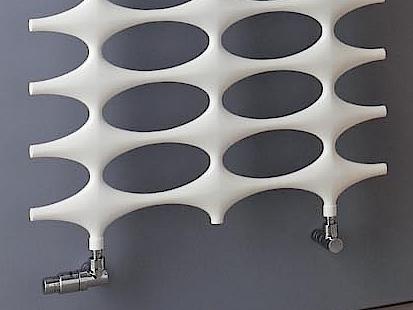 Kermi Ideos design and bathroom radiators – star-shaped elements combine to form one captivating whole.