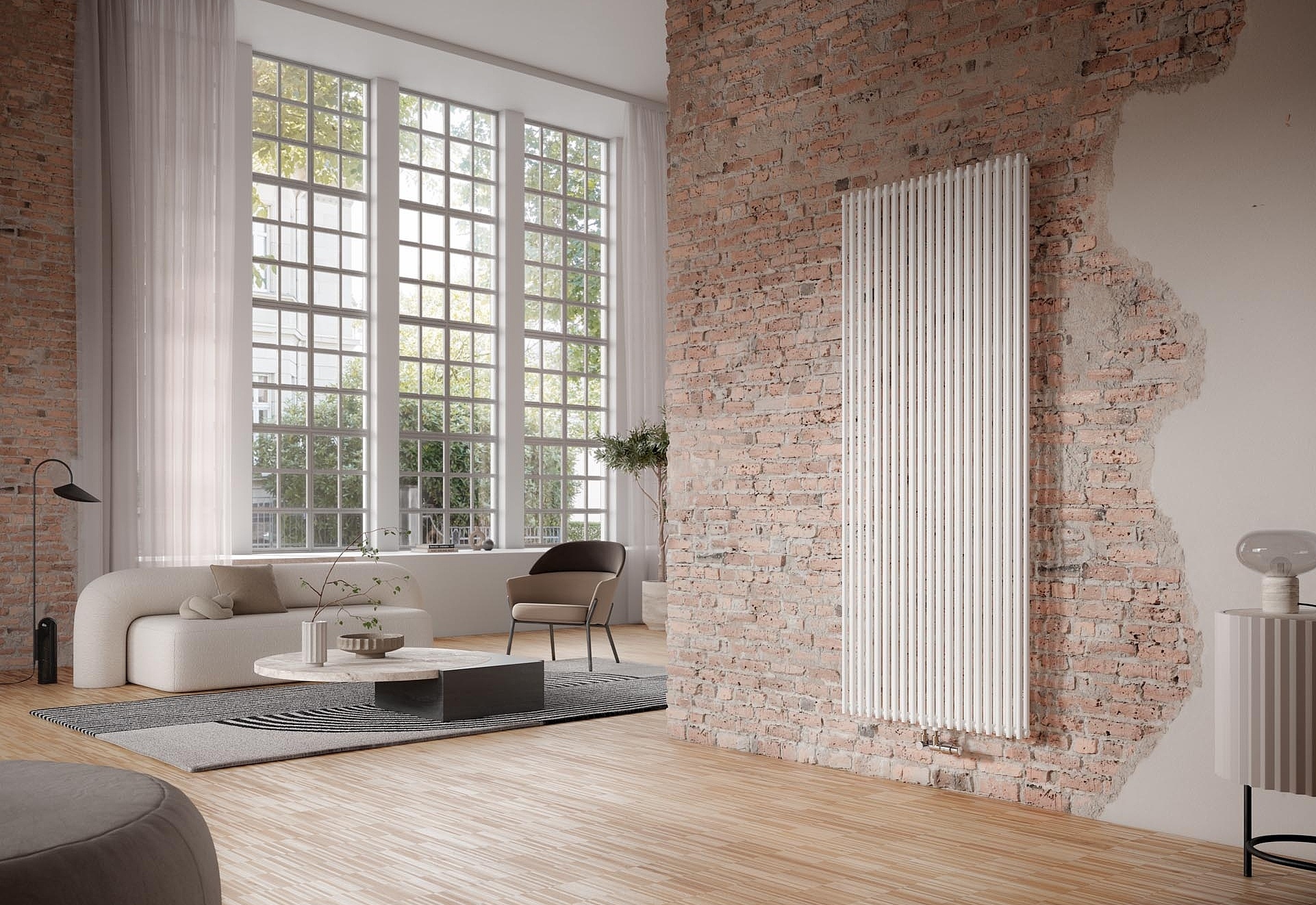 Kermi Pio design and bathroom radiators for all residential and property projects.