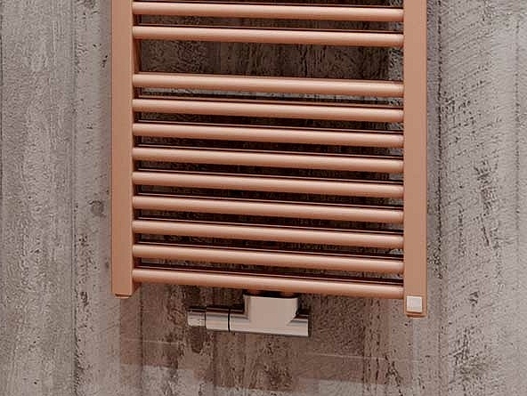 Radiatore da bagno e di design Kermi Duett – design moderno per il calore del bagno con doppia potenza.