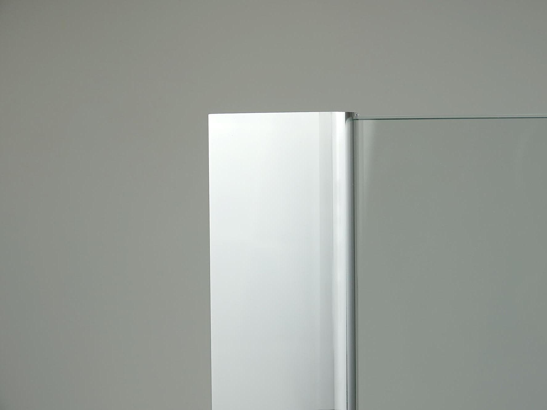 Kermi shower enclosure, wall profile surface High-Gloss Silver