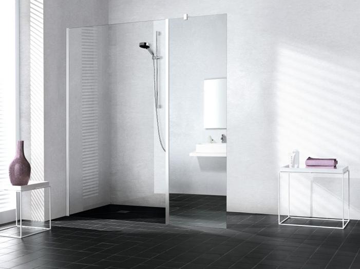 Kermi Walk-In shower enclosure, WALK-IN XB in-line fixed panel for combination with WALK-IN XB Wall with mirror glass