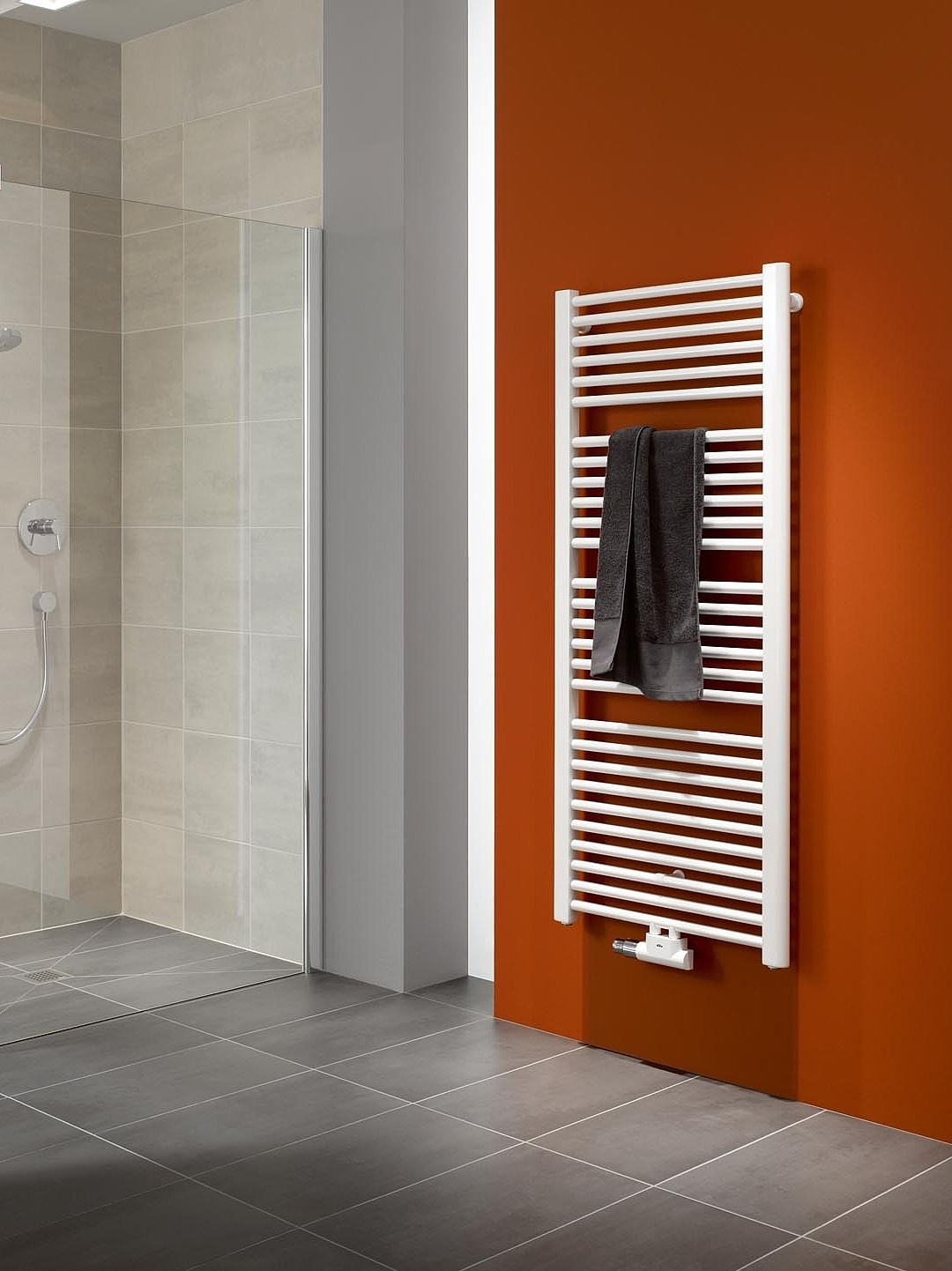 Kermi Basic-50 design and bathroom radiator provides powerful heat output at an attractive price.