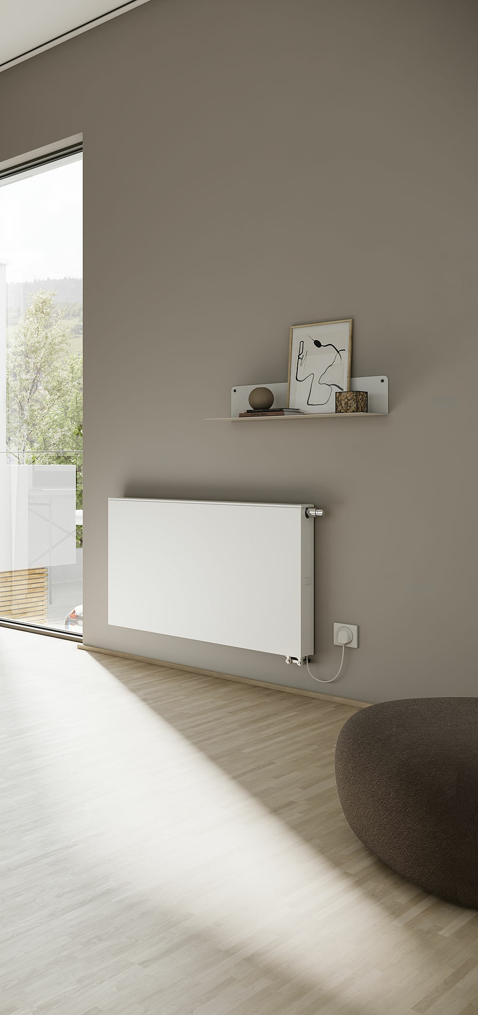 KERMI x-flair Plan steel panel radiators KERMI x-flair Plan steel panel radiators with a planar surface.
