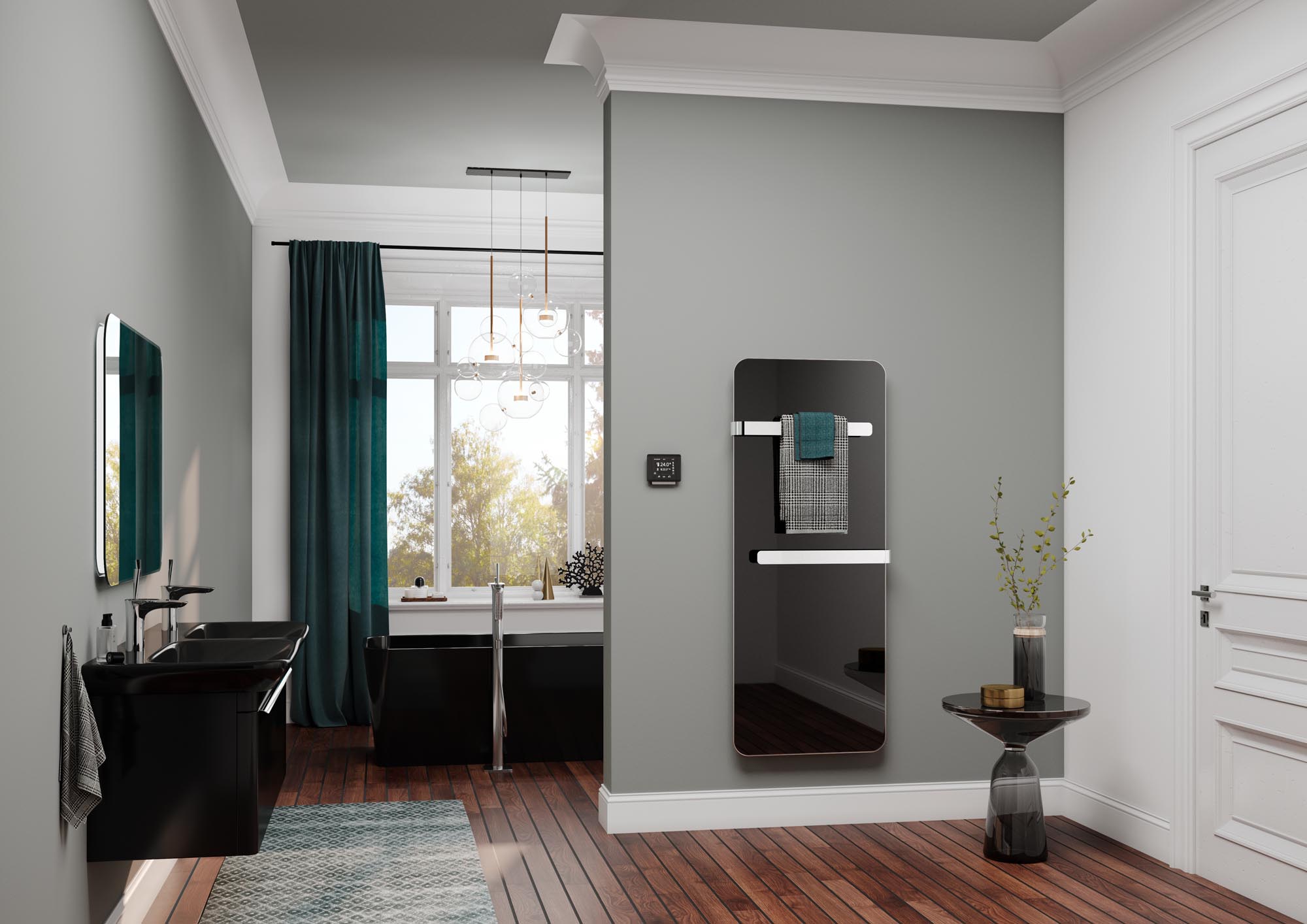 Kermi Elveo design and bathroom radiators – state-of-the-art design. Heat via infrared.