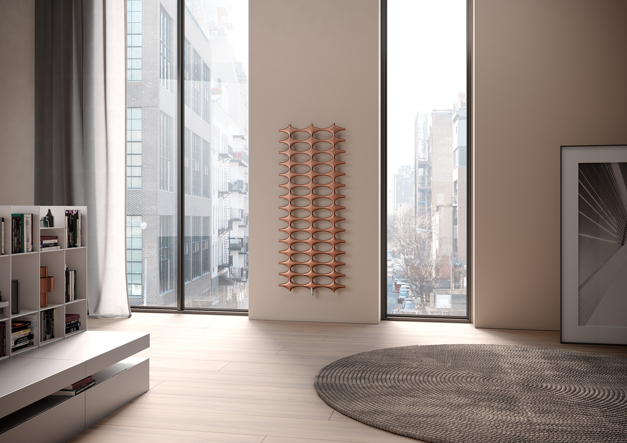 Kermi Ideos dizaino radiatorius – rankšluosčių džiovintuvas – unikalus, išskirtinis radiatoriaus dizainas elementarioje konstrukcijoje.