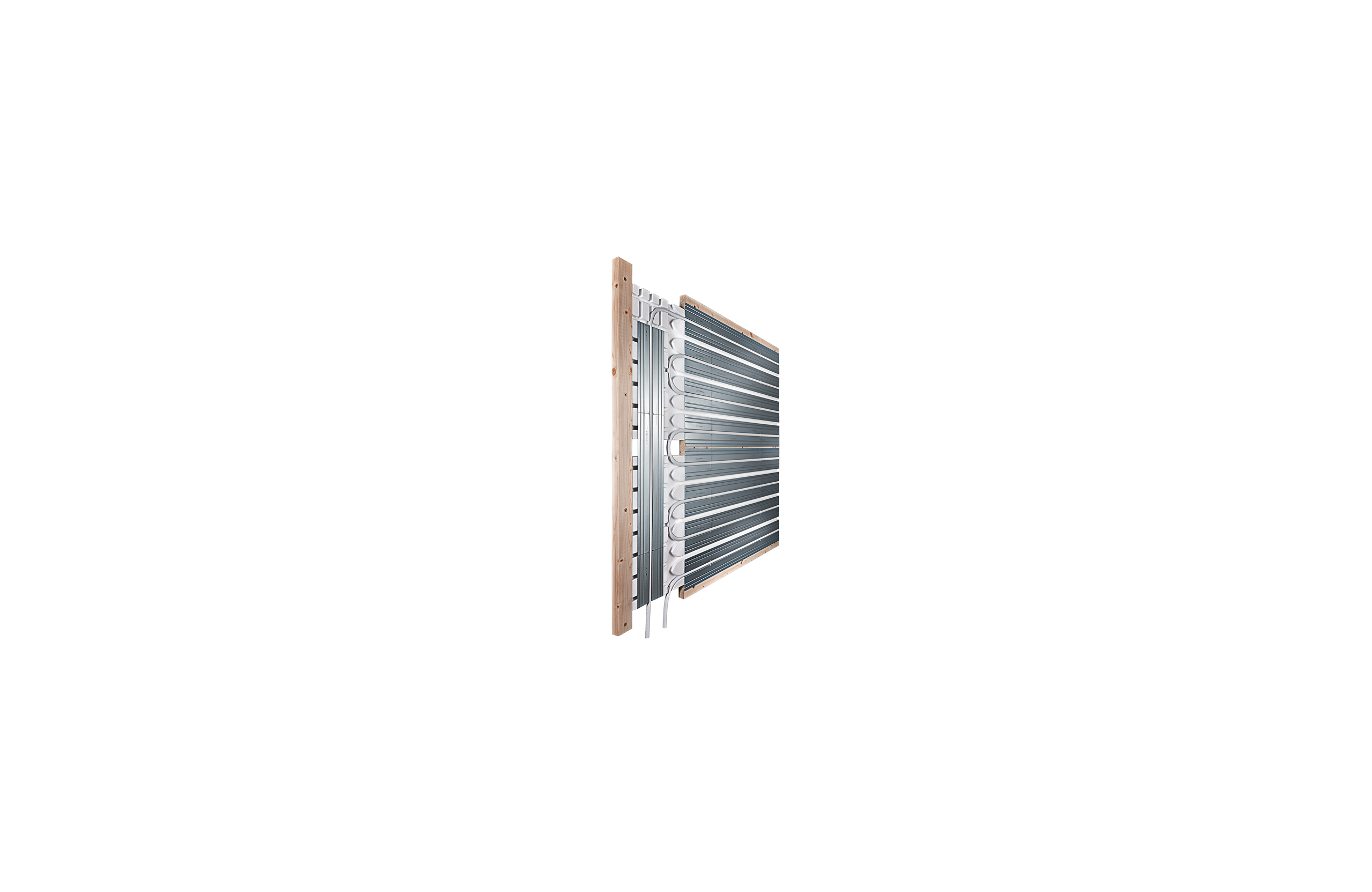 x-net C22 dry system wall heating – the perfect wall heating for dry construction.