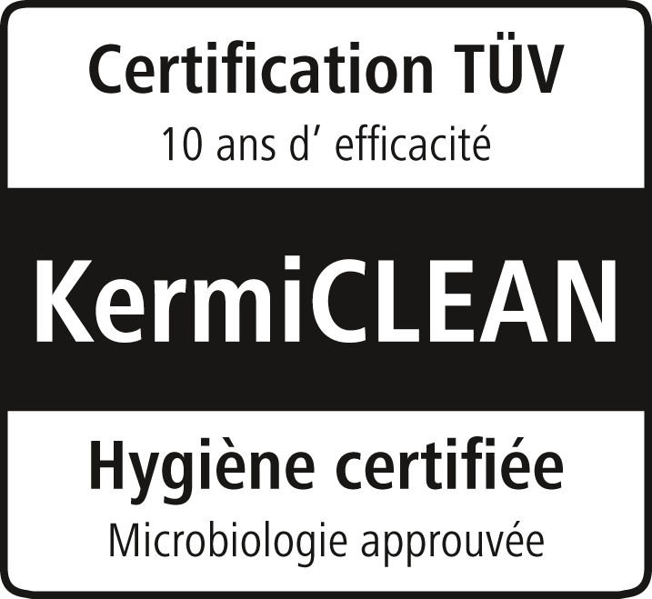Kermi Logo KermiCLEAN Revêtement pour verre ESG 